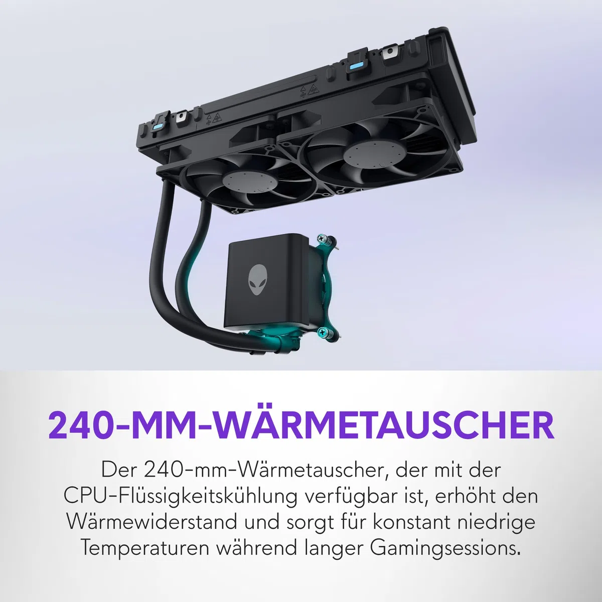 Alienware Aurora Gaming-PC ACT1250 – Intel Core Ultra 7 265KF Series 2, Nvidia GeForce RTX 5070, 32 GB DDR5, 1 TB SSD, Flüssigkühlung, 1000W Netzteil, Windows 11 Home, Seitenscheibe – Schwarz Basalt