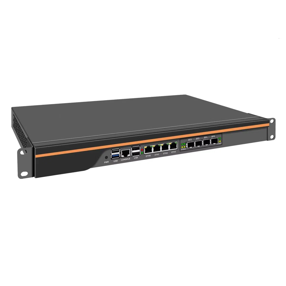 1U Rack-Mount Firewall Mini PC N150 No SFP 4*i226-V 2.5G LAN Enterprise Server Network Security Host