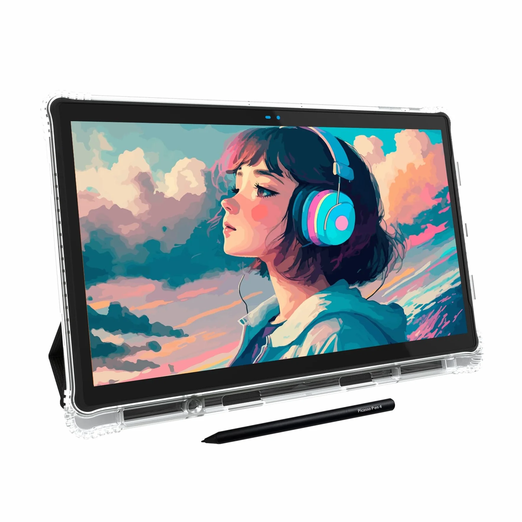 PicassoTab X14 Größtes Eigenständiges Zeichentablett • Kein Computer erforderlich, 14" Display, Stylus, PRO Zeichen Apps & Tutorials Inklusive • Tragbares Grafiktablett für Digitale Künstler •X14