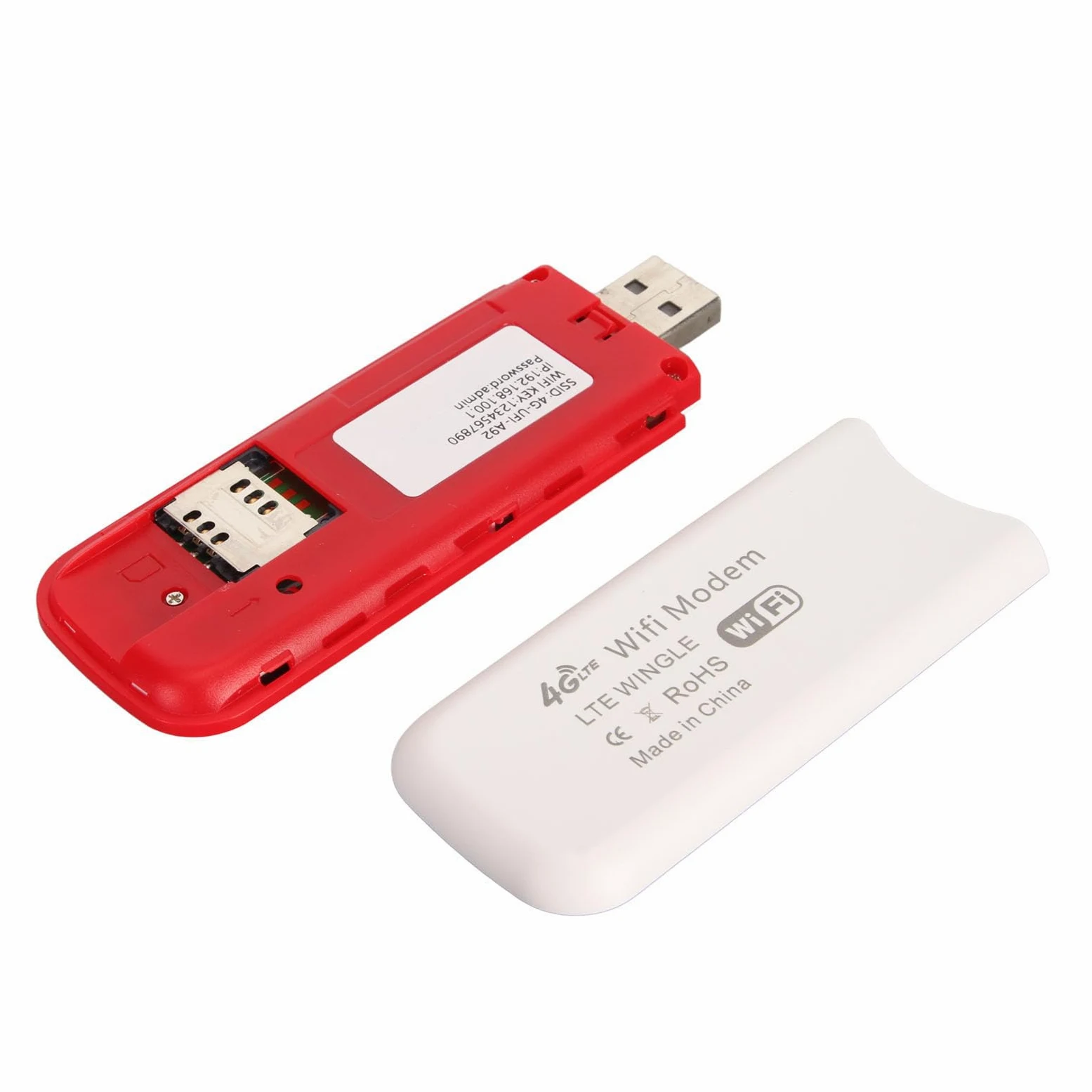 Ejoyous 4G USB WLAN Hotspot Stick, Mobiles Modem Router Tragbarer WiFi Dongle mit SIM-Karten-Slot für Telefon Laptop TV Hochgeschwindigkeits-Internet Teilen für Bis zu 10 Geräte