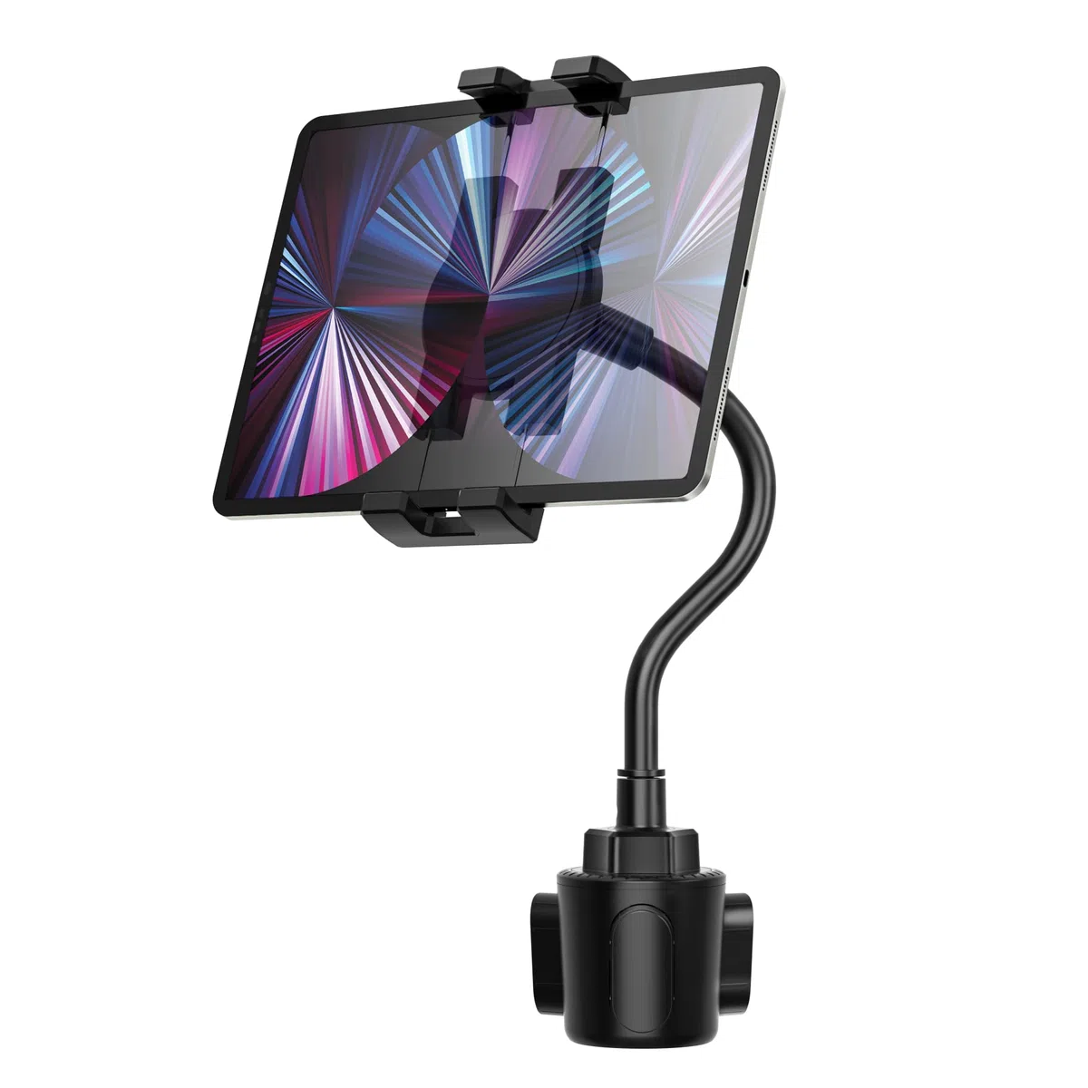 Oilcan Tablethalterungen Auto Becherhalter, Schwanenhals KFZ Tablet Getränkehalter mit Flexible Lang Arm für iPad Pro Air Mini, Samsung Tab, Fire, iPhone 13 Pro Max, 4-12.9" Handys und Tablets