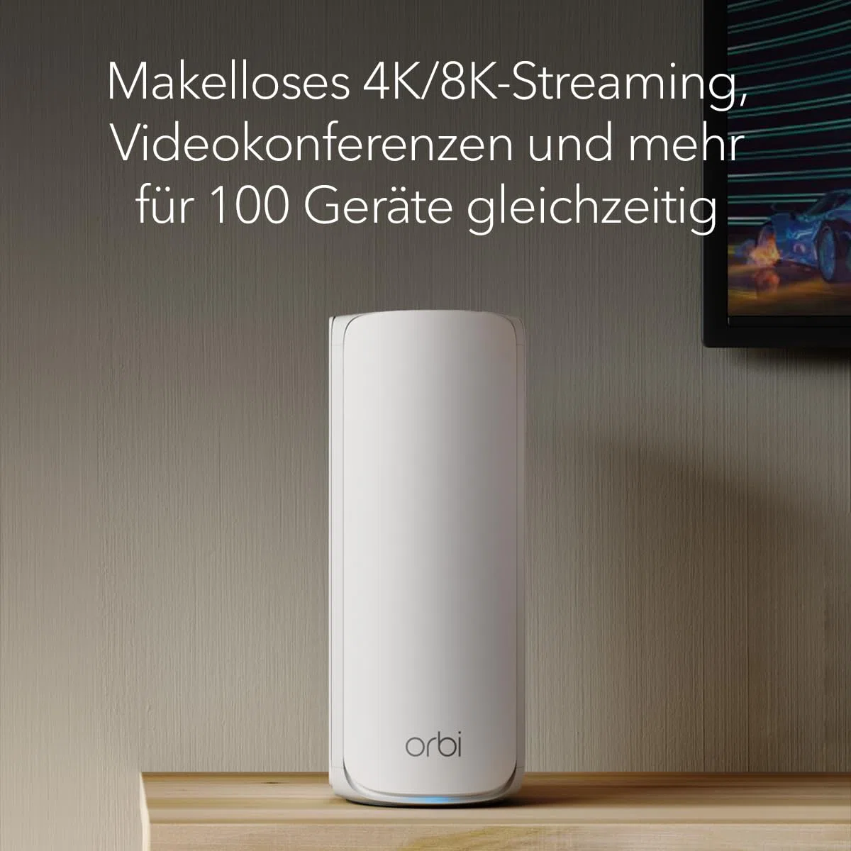 NETGEAR Orbi Serie 770 | Mesh WiFi 7 System | RBE773 | Mesh WiFi 7 Router und 2 Satelliten | Bis zu 11 Gbit/s | Abdeckung bis 540 m² | 100 Geräte | 2,5-GB-Internetport | Tri-Band BE11000 | 3 Pack