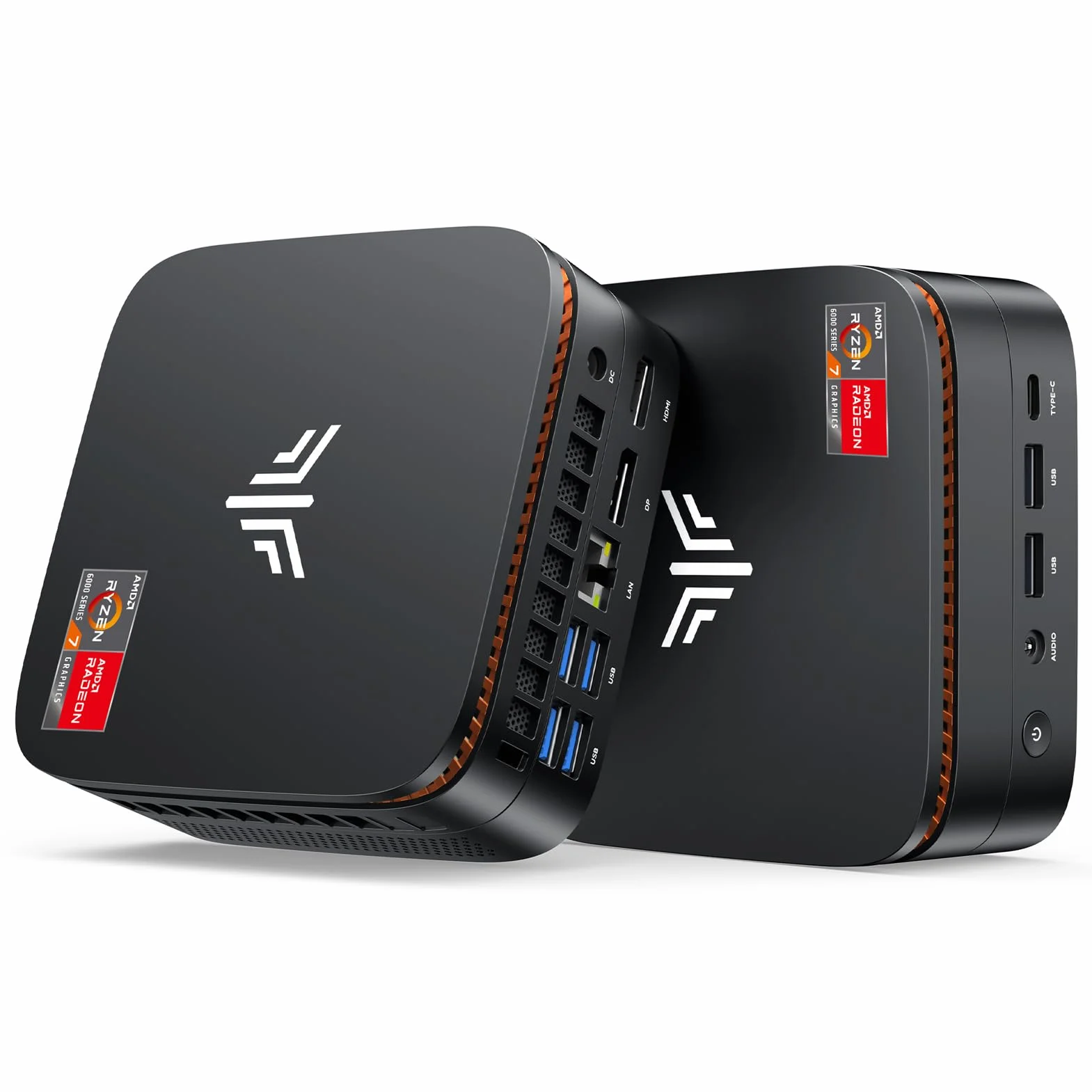 NiPoGi Hyper H1 Mini PC W-11 PRO ΑΜD Ryzen 7 6800H(Max 4.7GHz,8C/16T) 32GB LPDDR5 6400MHz/1TB M.2 NVMe SSD, Desktop PC DP1.4+HDMI 2.0+Type-C 4K Triple Display/WiFi 6/BT 5.2/VESA-Unterstützt