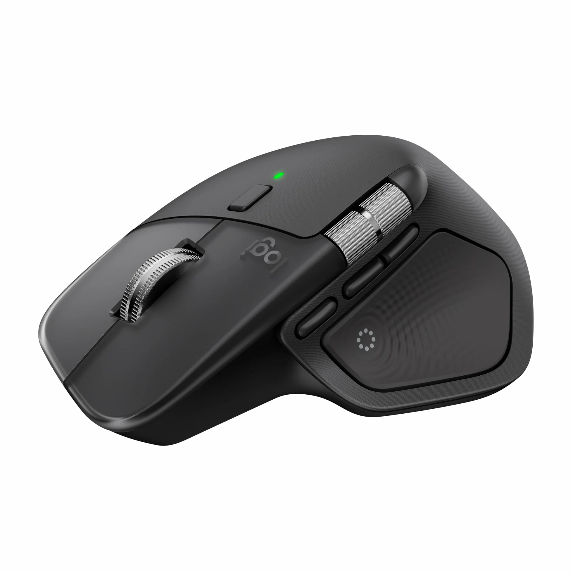 Logitech MX Master 4, ergonomische kabellose Maus mit fortschrittlichem, leistungsstarkem, haptischem Feedback, ultraschnellem Scrollen, Laden über USB-C, Bluetooth, Windows, MacOS – Schwarz