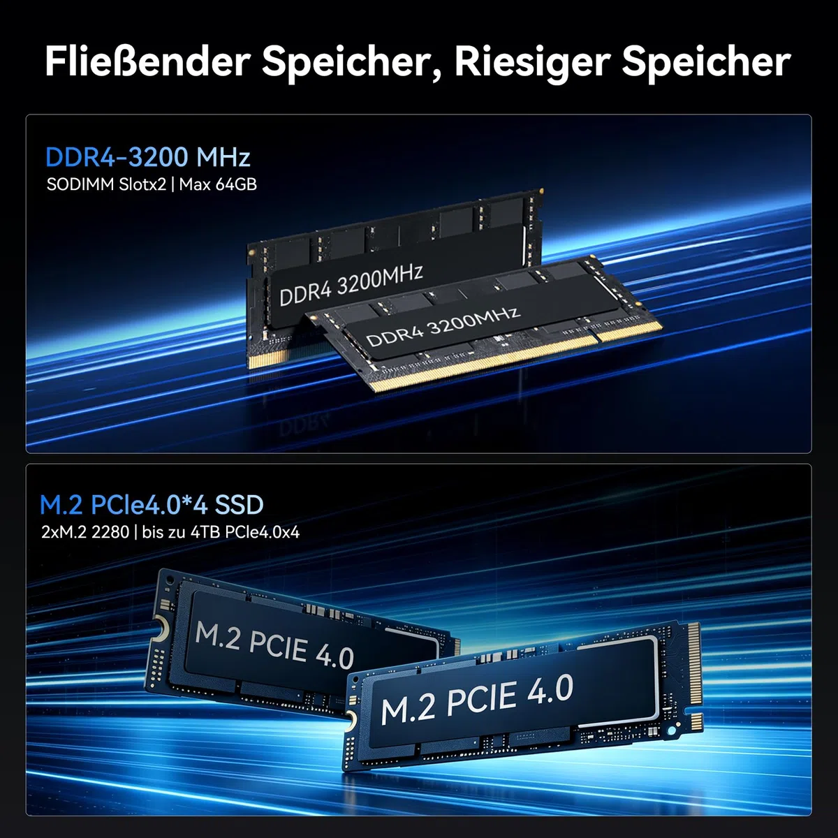 Blackview Silent Business Office Computer NEX60 | 2026 Intel Core 5-210H - 13. Gen| 16GB DDR4 | 512GB SSD | Win 11 Pro Desktop PC| WLAN 6 & Bluetooth 5.2 | USB 3.2 | 3 Jahre Garantie - Startklar
