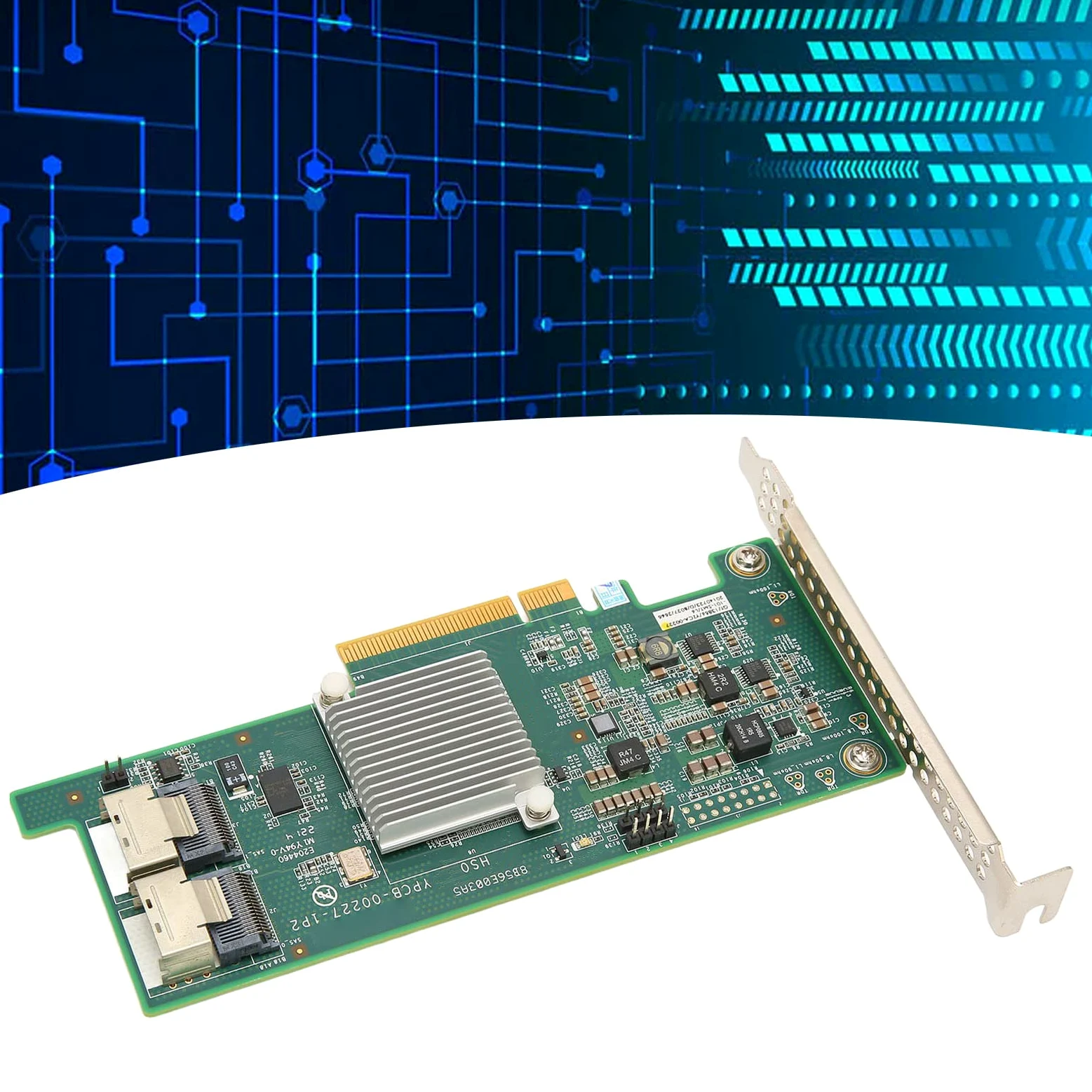 PCI E X8 Array Card, PCI E X8 Disk Array Card, SAS 2308 6G 2 SAS Interface Support 16T Disk HBA Disk Array Card für Datenbanken Server Disks
