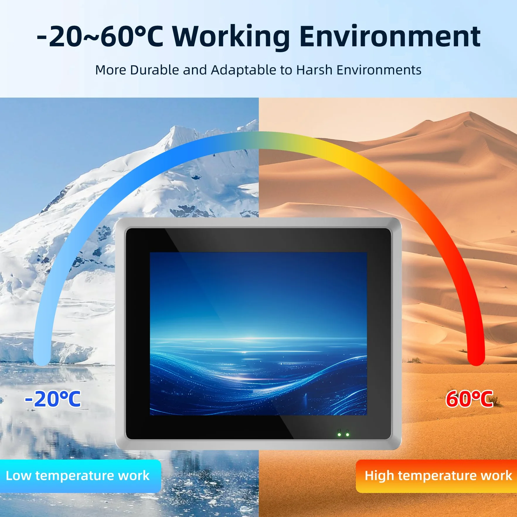 10,4-Zoll Lüftungsloser Industrie Panel-PC,10-Punkt Kapazitives Industrie-Touchpanel,IP65 All-in-One Computer,Windows 10 Pro,Viele I/O,für Automatisierung Kiosk(I3-7100U,8G RAM 128G SSD)