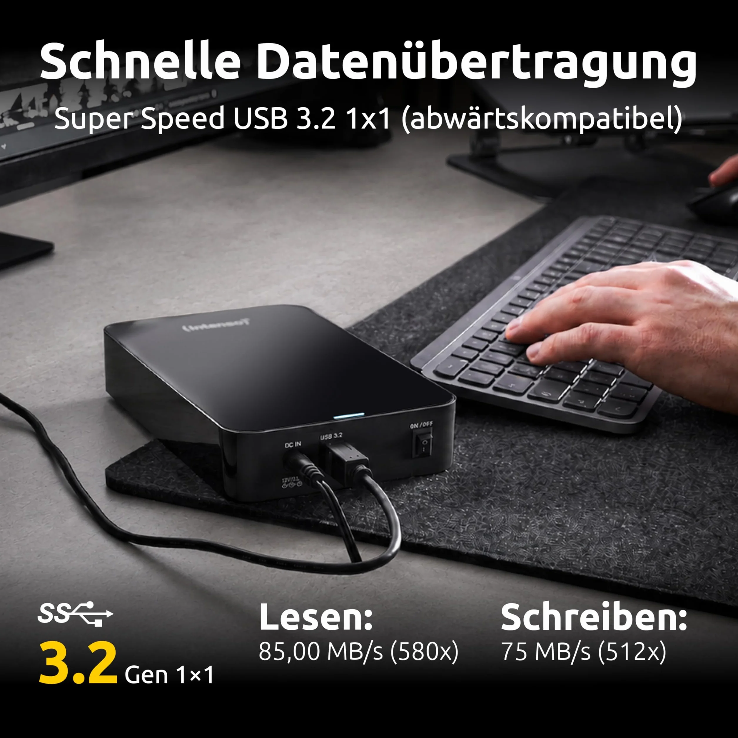 Intenso 3,5" Desktop HDD 3.0 8TB Memory Center