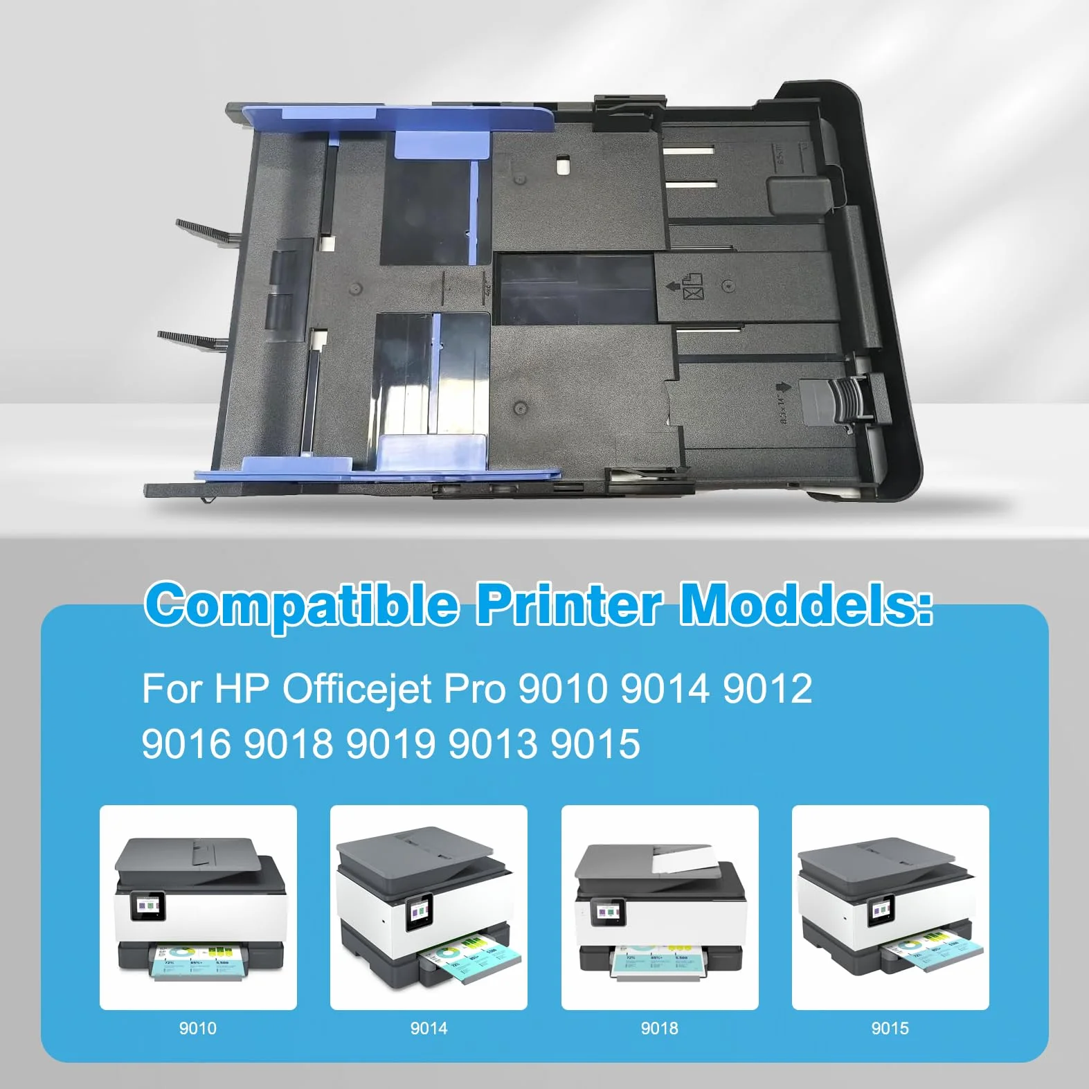 9010 Papierzuführung kompatibel mit HP 9010 Papierkassette Ersatz für HP Officejet Pro 9010E 9013E 9110b 9125e 9016E 9015E 9018E 9016 9019 9018 9010 9012 9015