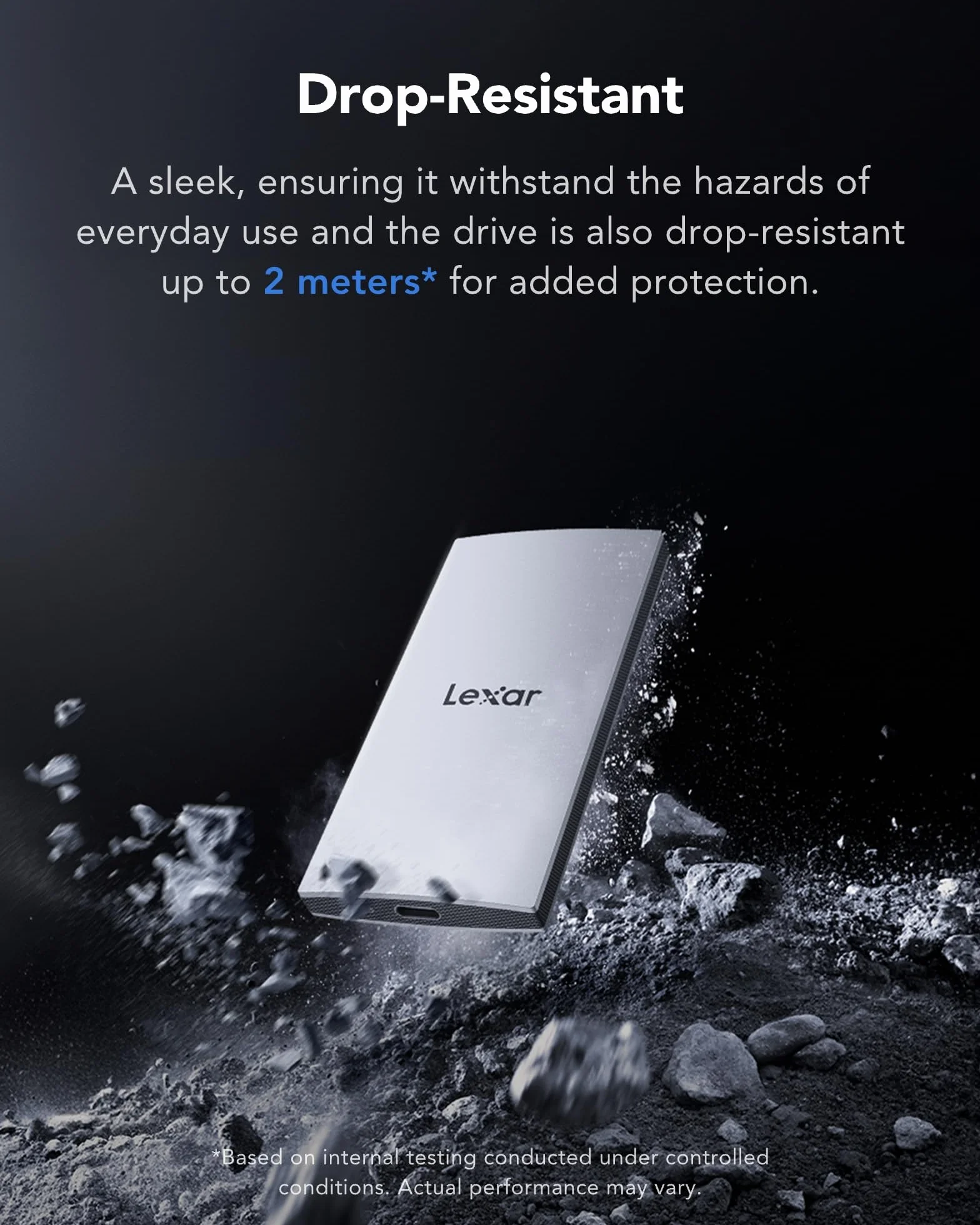 Lexar Externe SSD 1TB, USB 3.2 Gen2 Portable SSD, bis zu 1050 MB/s Lesen, 1000 MB/s Schreiben, Tragbare SSD für iPhone15-Serie/Mac/PS5/XBOX/Laptop/PC und Spielkonsole