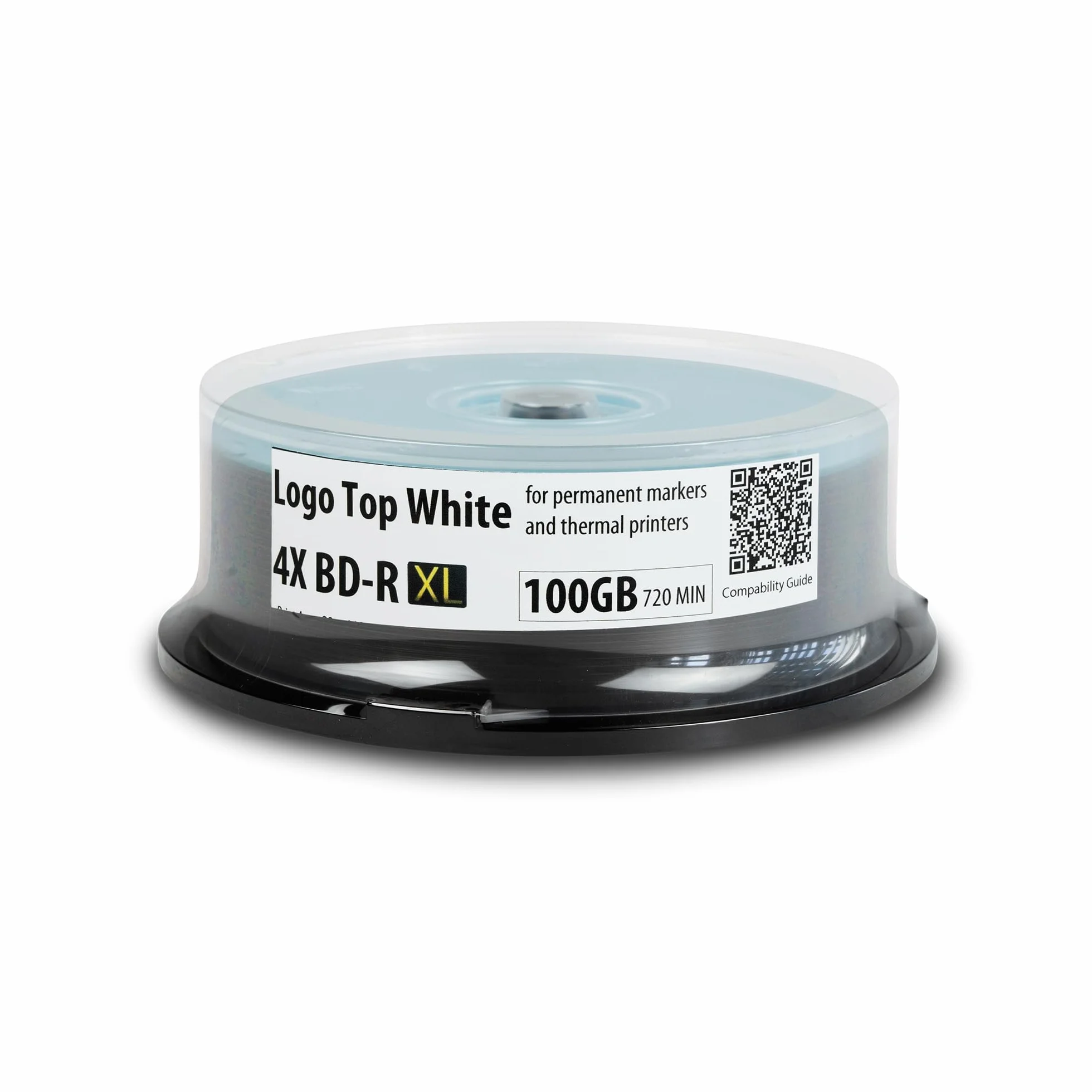 Ritek BD-R XL BDXL 100 GB Archivierungsmedien, Triple-Layer, 4X, Logo Top, Thermal, beschreibbare Discs in Spindel, 25 Stück