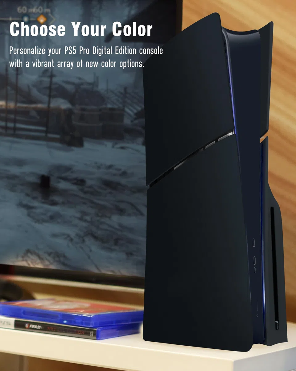 Joso Faceplate für PS5 Slim Disc Edition, Anti-Scratch staubdichtes Gehäuse Ersatz, Abdeckung Haut fit für PS5 Slim Konsole, Platten für PS5 Slim Zubehör, einfache Installation