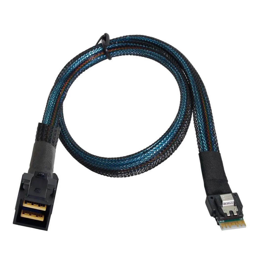 chenyang Mini SAS SFF-8654 38Pin Host auf SFF-8643 Target Data Server Disk Raid Kabel 50 cm