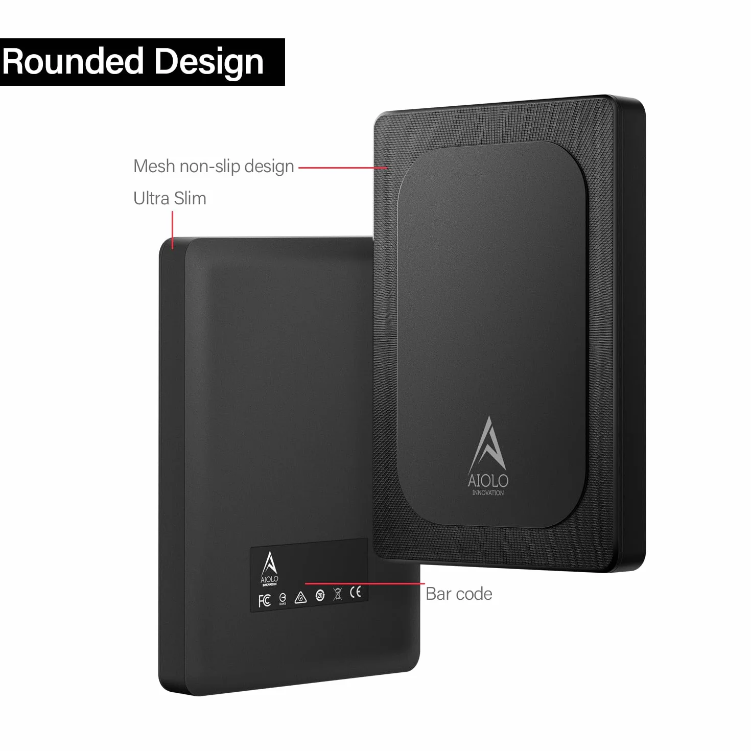 Aiolo Innovation Externe Festplatte 500GB Tragbar 2.5 Zoll Externe HDD, USB 3.0 für PC, Mac, TV, PS4, Xbox, Wii u, Kompatibel mit Mac und Windows