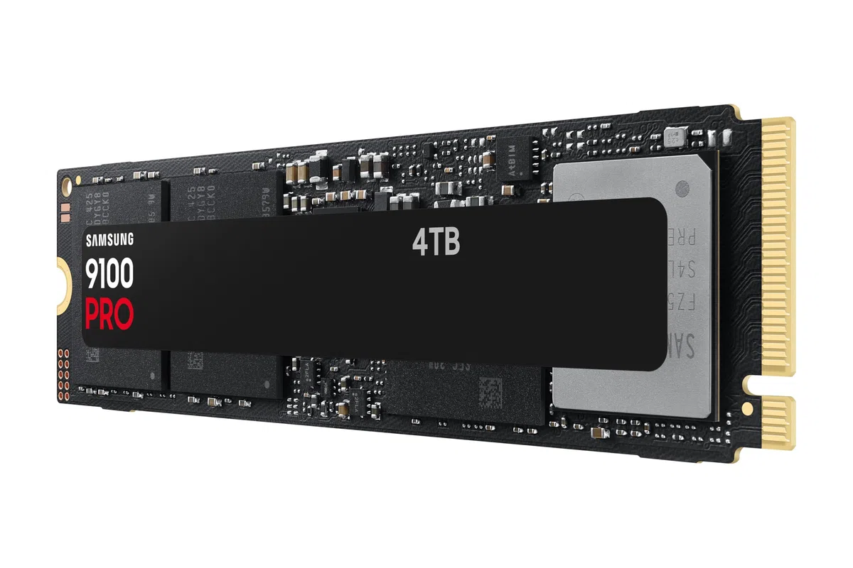 Samsung 9100 PRO NVMe M.2 SSD 4 TB PCIe 5.0 14.800 MB/s Lesen 13.400 MB/s Schreiben Interne SSD Gaming Schwarz MZ-VAP4T0BW