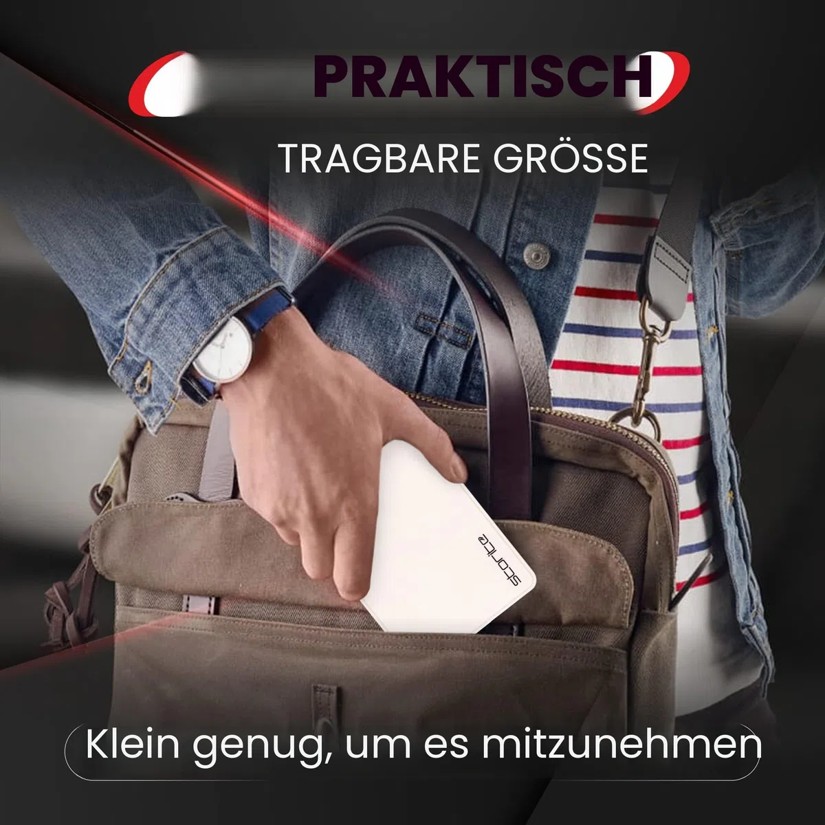 Storite 1TB Externe Festplatte, USB 3.0 ultraschnelle Slim-HDD für Datensicherung, Speichererweiterung, tragbare Festplatte Externe Festplatte, kompatibel mit Mac, Laptop, PC, Spielekonsole (weiß)