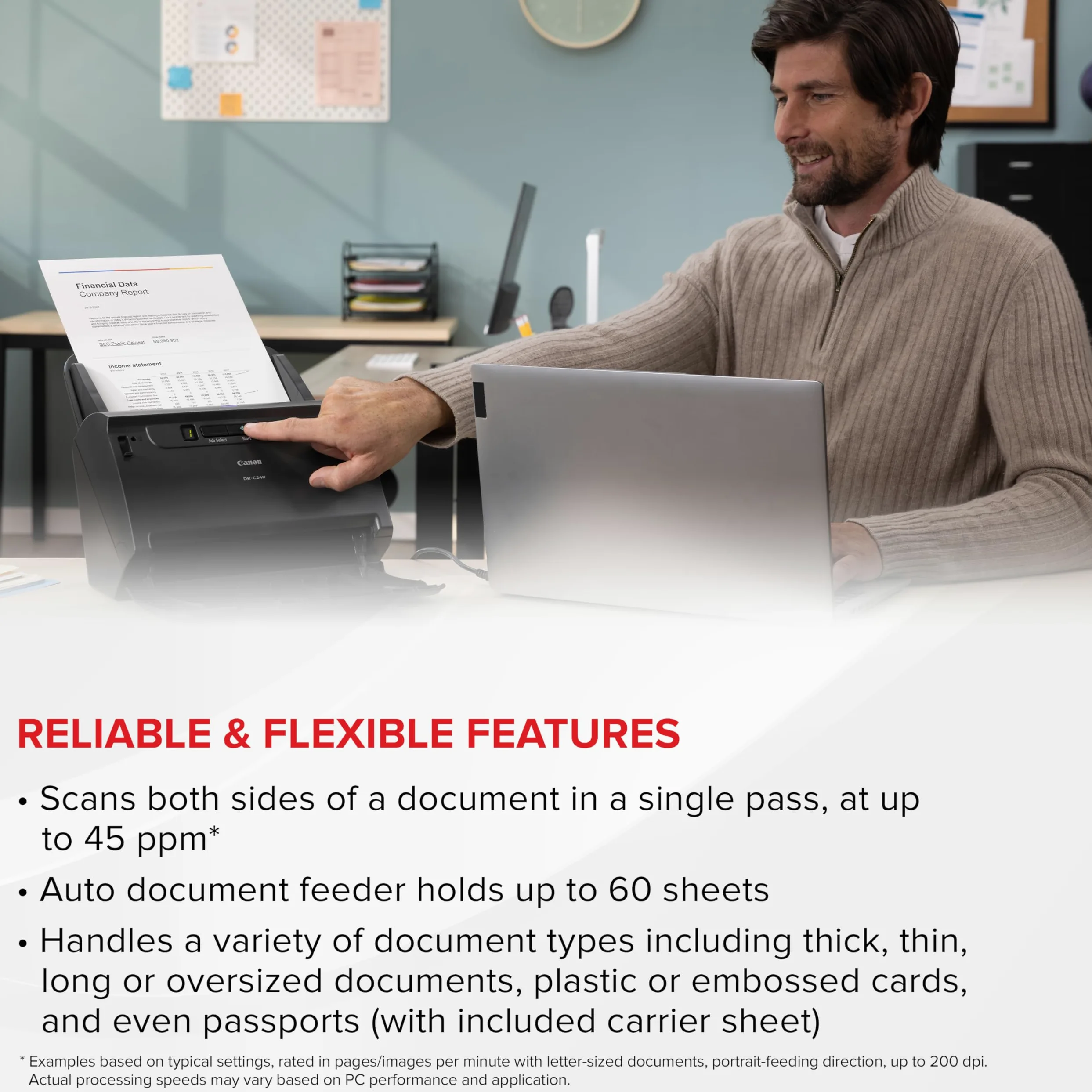 Canon ImageFORMULA DR-C240 Office Dokumentenscanner 0651C002
