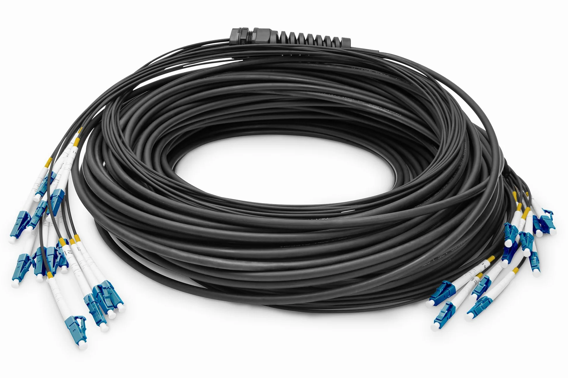 DIGITUS Breakout cable 12 Fibers SM G.657.A1 LC/UPC-LC/UPC universal color black