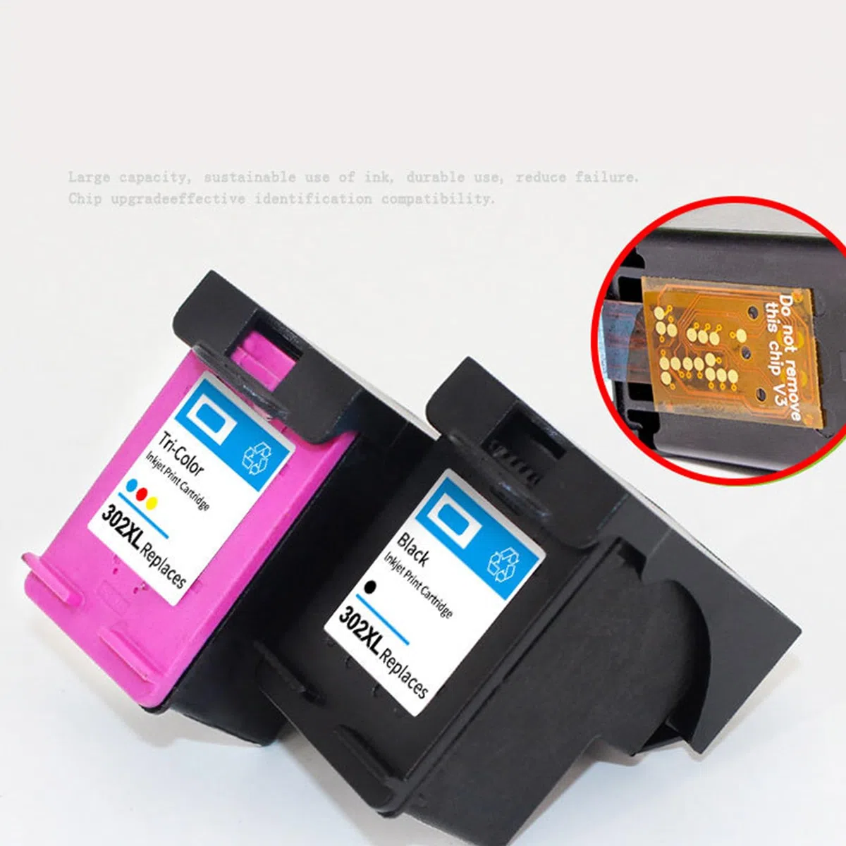 302xl nachfüllbare Patrone für 302xl 4520 4527 4524 4523 OfficeJet 3835 3830 3831 4650 5230 Drucker