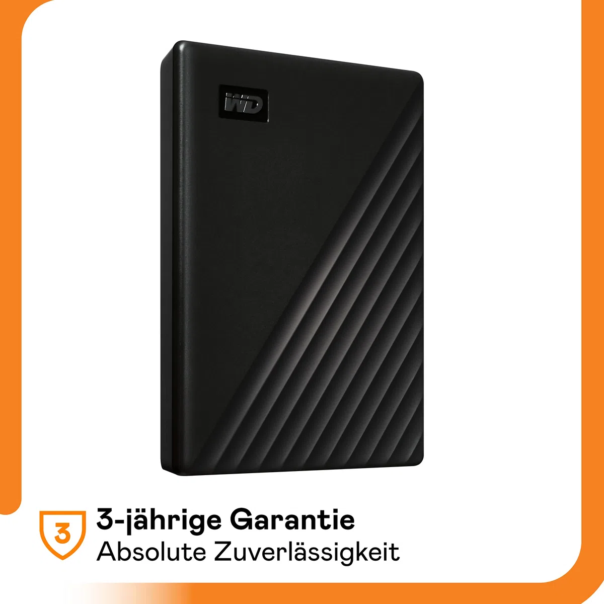 WD My Passport externe Festplatte 6 TB (mobiler Speicher, schlankes Design, herunterladbare Software, automatische Backups, Passwortschutz) Schwarz - auch kompatibel mit PC, Xbox und PS4