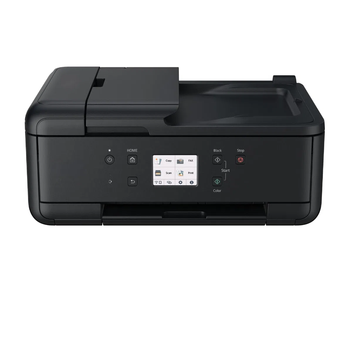 IC-Office TR7650 Farbtintenstrahl Multifunktionsdrucker 4-in-1 (Drucken, Kopieren, Scannen, Faxen, ADF, WLAN, AirPrint) schwarz + 15 XXL Tintenpatronen