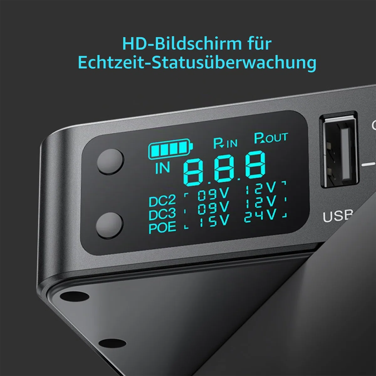 Mini UPS 12V 2A Router USV 10400mAh Unterbrechungsfreie Stromversorgung 9V 2A USB 5V 3,6A