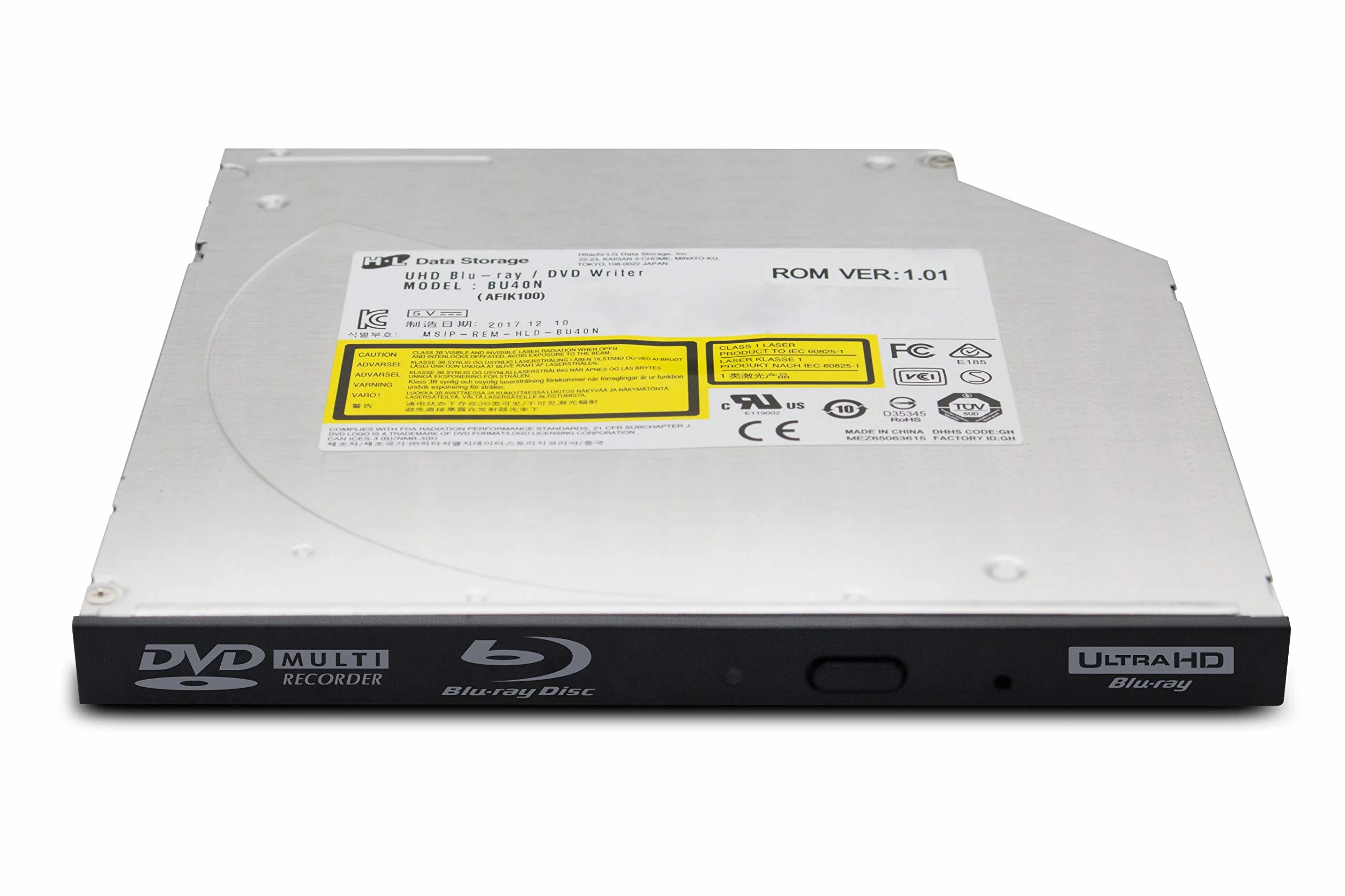 HLDS bu40 N Ultra Slim interner Ultra HD BLU-RAY Optisches Laufwerk/9,5 mm/UHD Drive