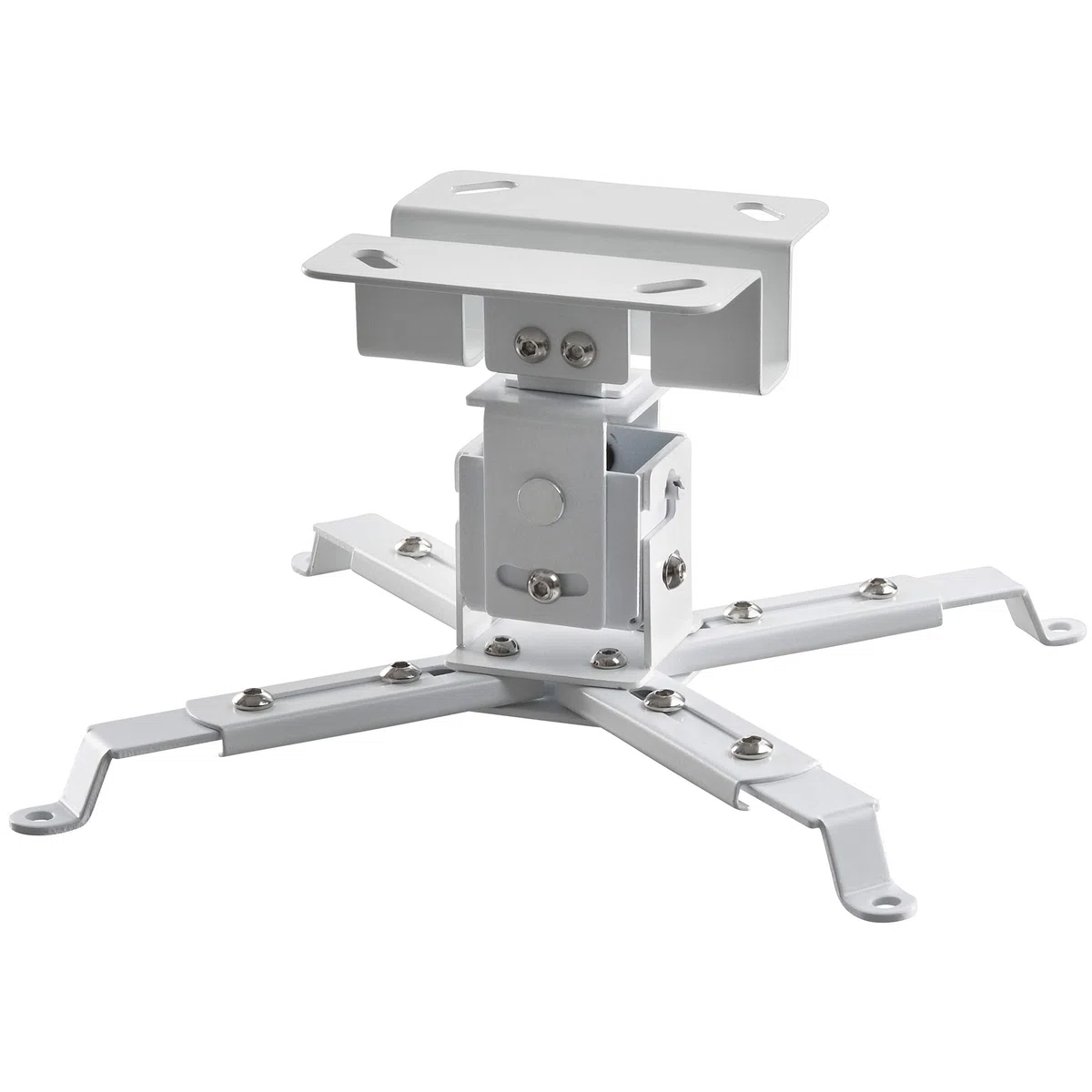 celexon universal Beamer-Decken-Halterung MultiCel1200W weiß | neigbarer & schwenkbarer Projektor-Halter mit 12 cm Deckenabstand | Tragkraft max. 25Kg