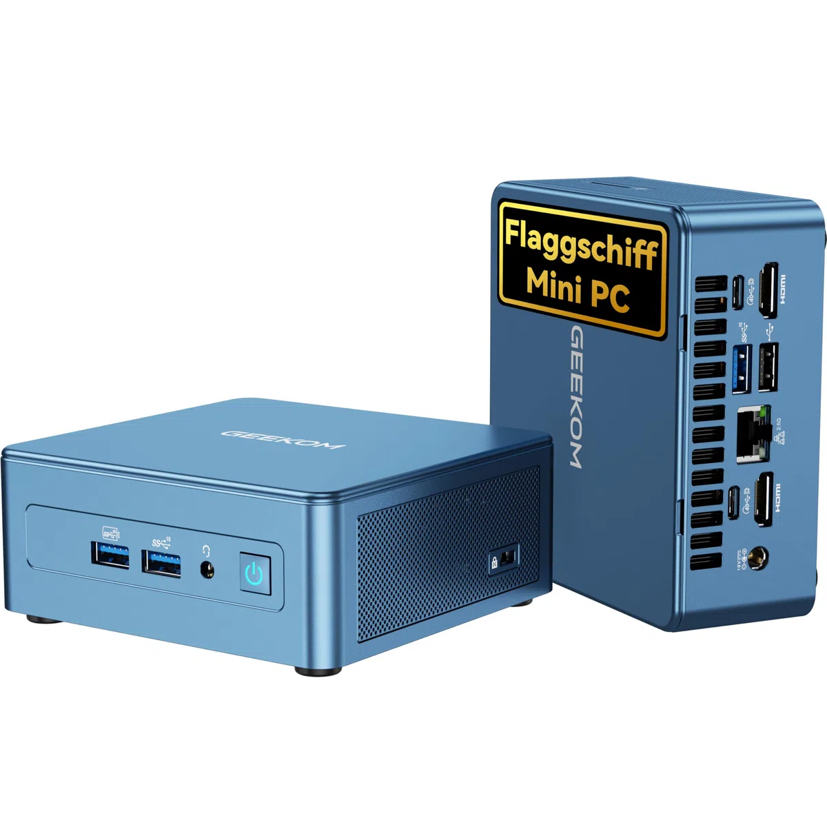 GEEKOM IT12 Mini PC mit Intel i5-12450H, 16GB DDR4 RAM 512GB(Bis zu 4TB) SSD Mini PC Windows 11 Pro mit 2.5G LAN|SD-Kartenleser|Wi-Fi 6E|Bluetooth 5.2|2*USB4 8K Mini Desktop PC für Home&Office&Busiess