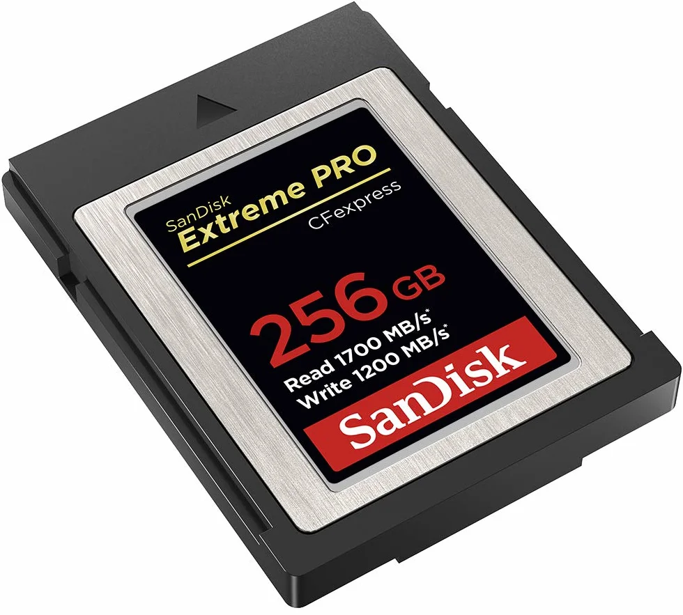 SANDISK Extreme Pro CFexpress-Speicherkarte Typ B 256 GB (1.700 MB/s Lesen, 1.200 MB/s Schreiben, RescuePRO Deluxe, ruckelfreie RAW Videos, 4K, XQD Kompatibilität)