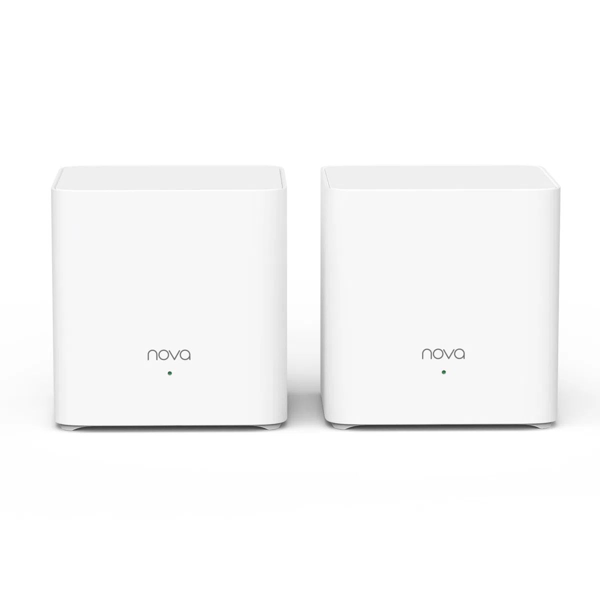 Tenda Nova MX3 Mesh WLAN System - AX1500 Wi-Fi 6 Dualband Router und Repeater - empfohlen für Häuser mit 1-2 Schlafzimmern - 2xGigabit Ports für Jede Einheit - APP Steuerung - WAP3-2er Pack