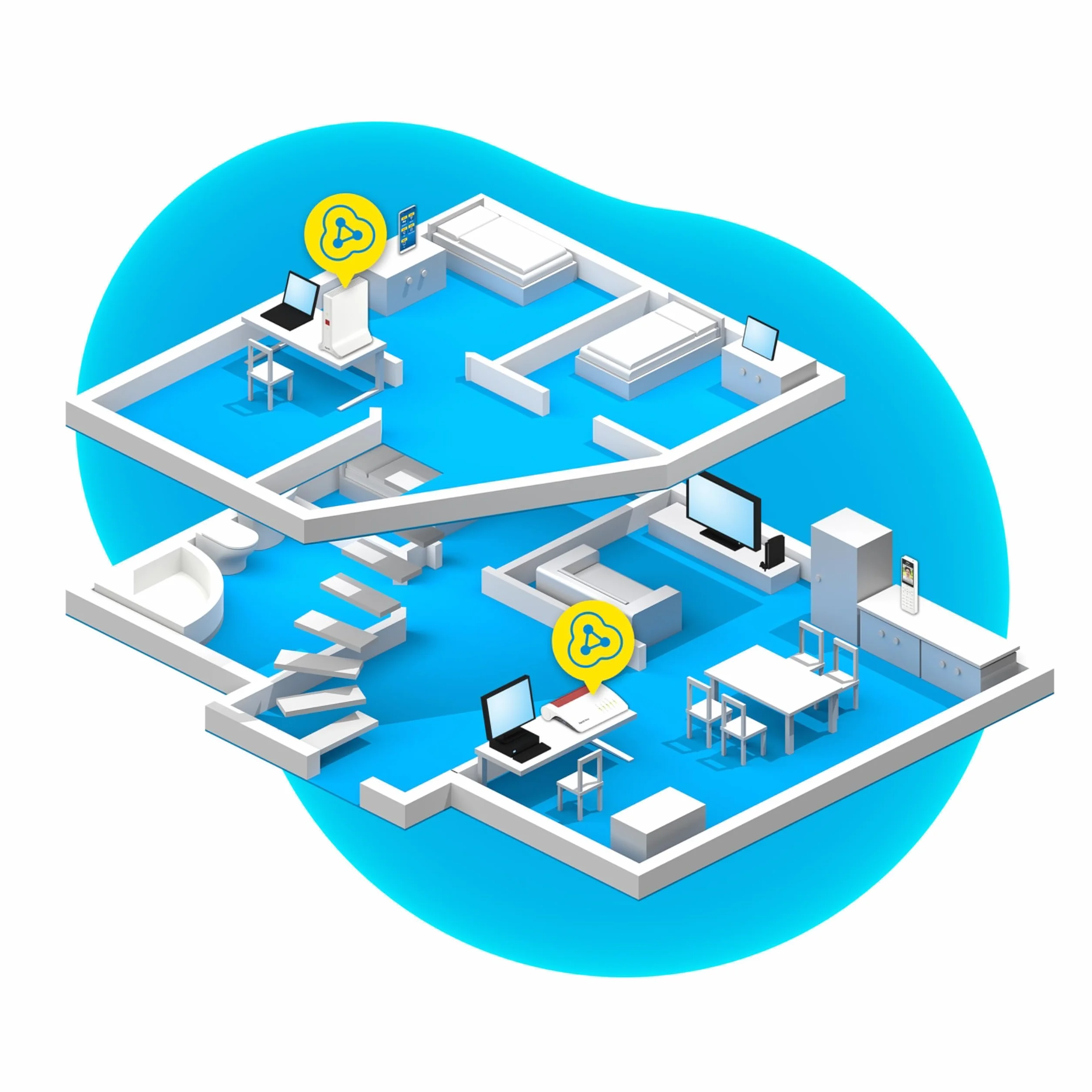 FRITZ!Repeater 3000 AX | WLAN Erweiterung mit bis zu 4.200 MBit/s | Triband-Wi-Fi 6 | leistungsstark und zuverlässig | WLAN Mesh | einfache Einrichtung | höchster Sicherheitsstandard Dank WPA 3/2