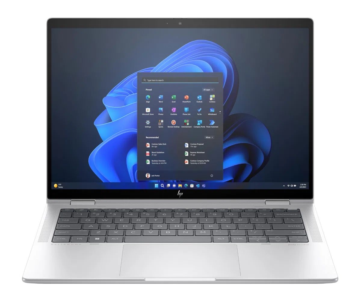 HP EliteBook 1040 G11 14 Zoll (35,6 cm) WUXGA Display, Intel Core Ultra 5 125H, 16GB LPDDR5x RAM, 512GB SSD, Intel Arc Grafik, LTE, QWERTZ Tastatur, Windows 11 Pro, Silber