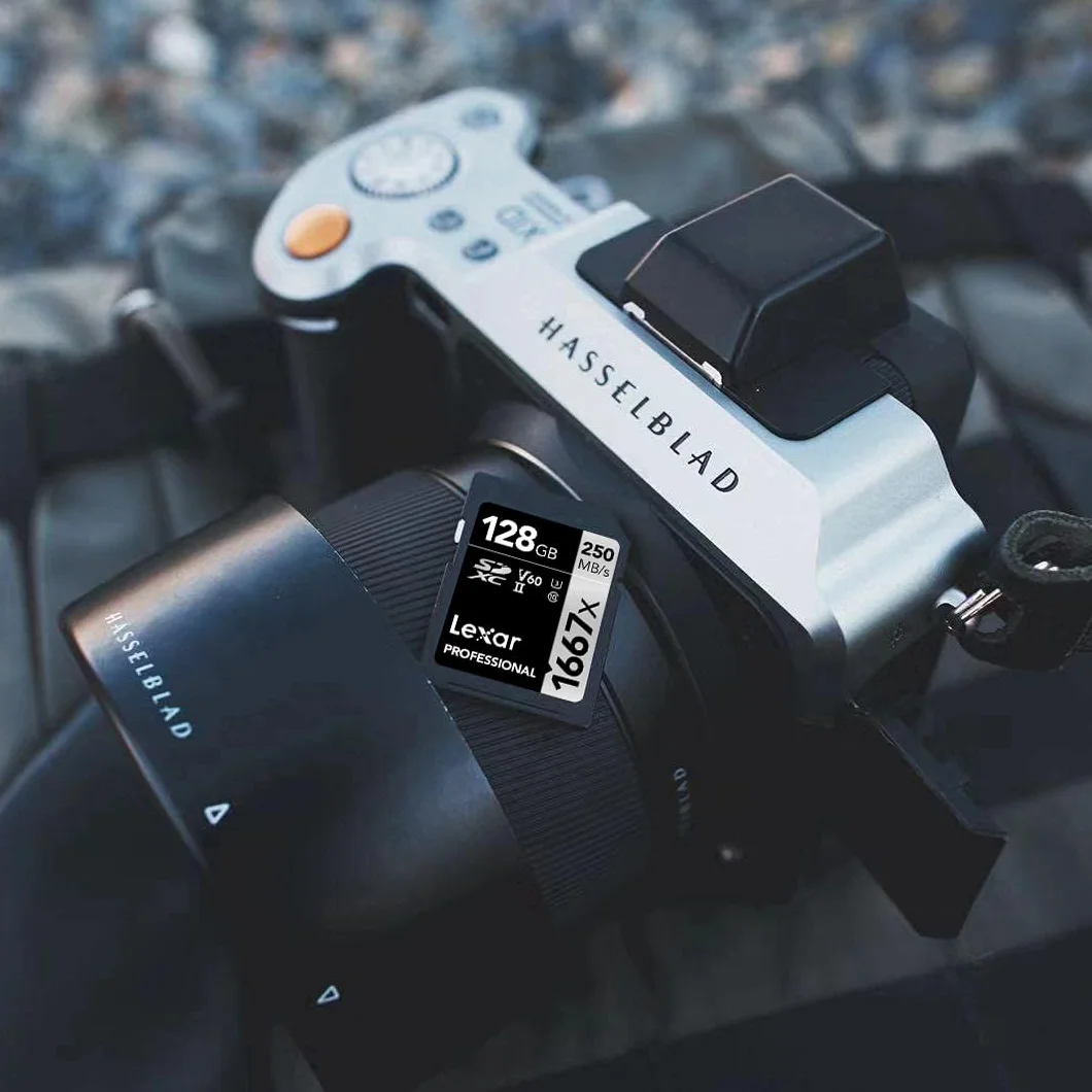 Lexar Professional 1667x SD Karte 128GB, Speicherkarte SDXC UHS-II, Bis zu 250 MB/s Lesen, Class 10, U3, V60, SD für Professionelle Fotografen, Videofilmer, Enthusiasten (LSD128CB1667)