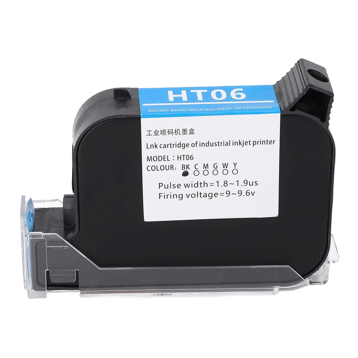 Ausla 42 Ml Schwarze Tintenpatrone, Hohe Effizienz und Schnelles Trocknen, für SC12 SC12T CP12 CP12W SC12KJ 12,7 Mm Handheld-Tintenstrahldrucker, Ersatz-Tintenpatrone
