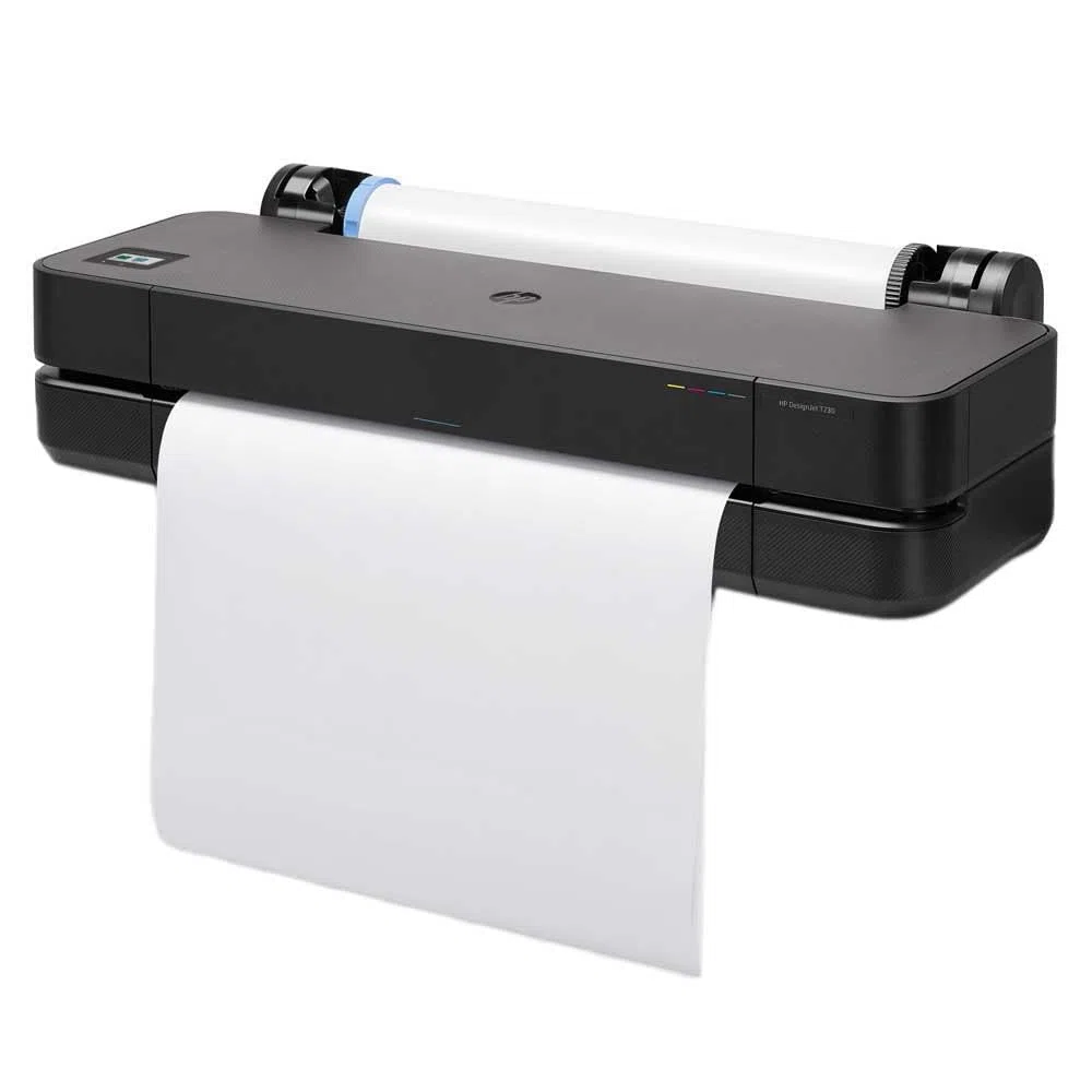 HP DesignJet T230 Großformatdrucker, 24 Zoll, bis zu A1, mobiles Drucken, Wi-Fi, Gigabit Ethernet, Hi-Speed USB 2.0, 1 Jahr Garantie (5HB07A), Schwarz