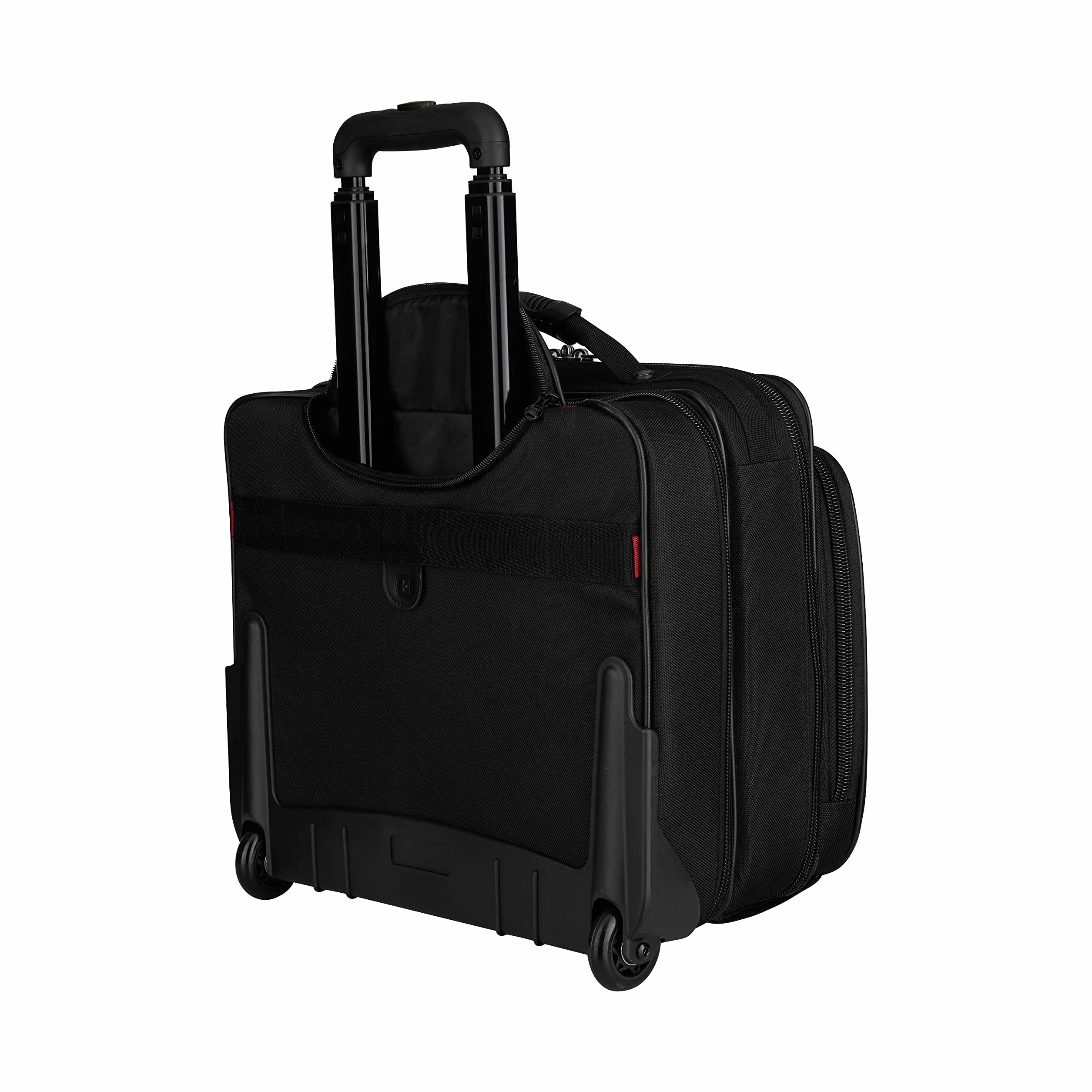 WENGER Granada Aktenkoffer, Laptop-Tasche zum Rollen, Notebook bis 15,6 Zoll, 29 l, Damen Herren, Büro Business Uni Schule, Schwarz, 600659
