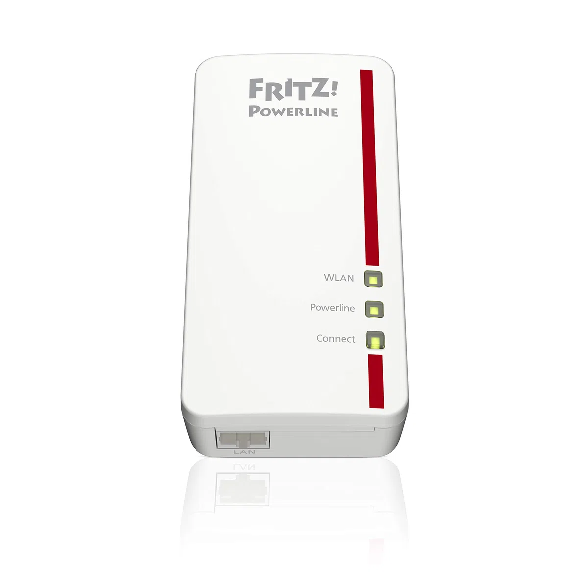 FRITZ!Powerline 1260 Single-Adapter (1.200 MBit/s, WLAN-Access Point, ideal für Media-Streaming oder NAS-Anbindungen, deutschsprachige Version) weiß