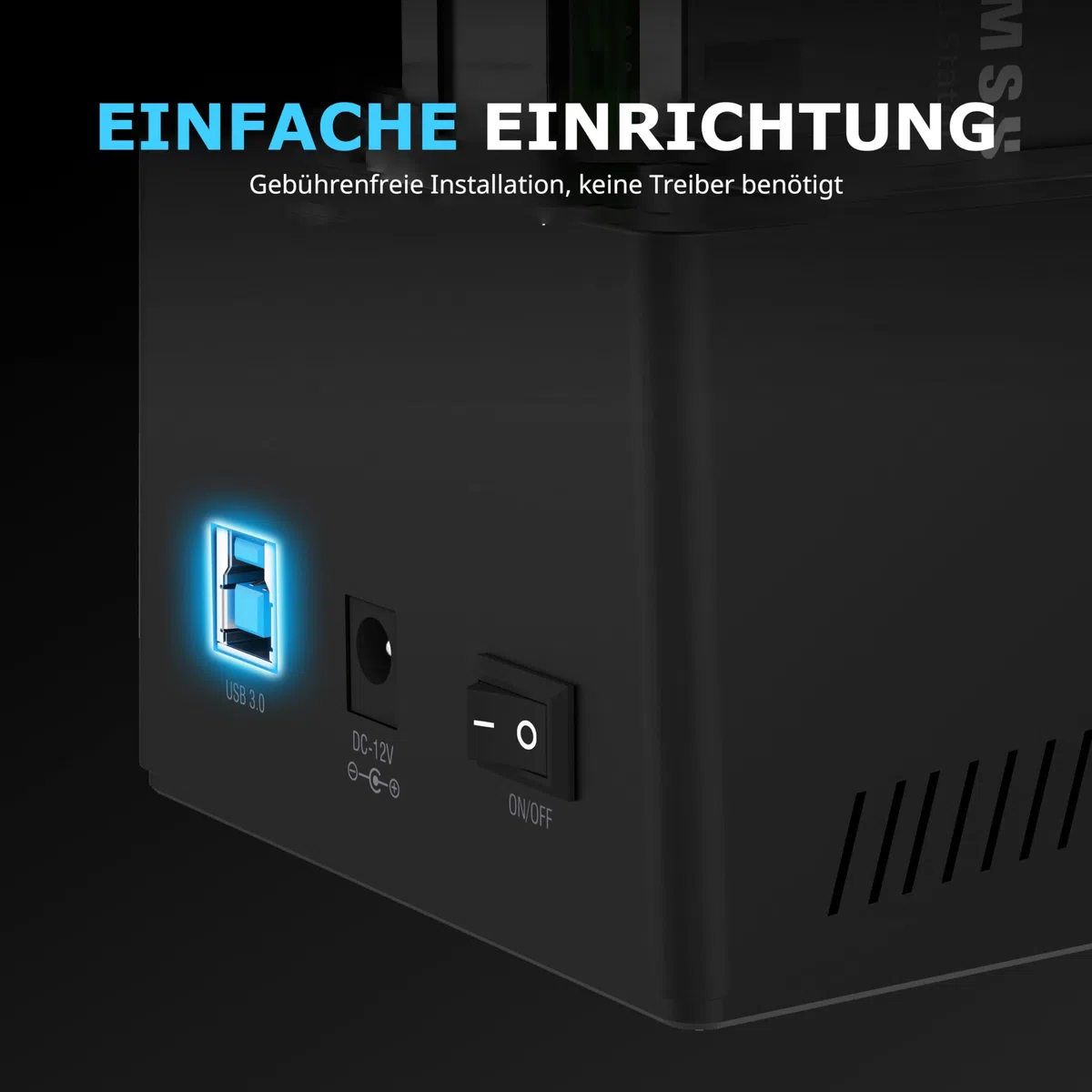 SABRENT 2 Bay USB A Festplatten Dockingstation - 2,5 3,5 Zoll SATA SSD HDD Docking Station 5Gbps - Dock mit Offline Festplatte Klonen [10 TB Support] (EC-HD2B)