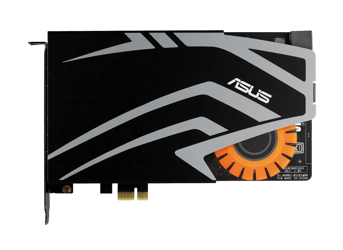 ASUS Strix Raid Pro interne Gaming Soundkarte (PCI-Express, Kopfhörerverstärker, 116db SNR, Audio-Box), 90YB00I0-M1UA00, Schwarz