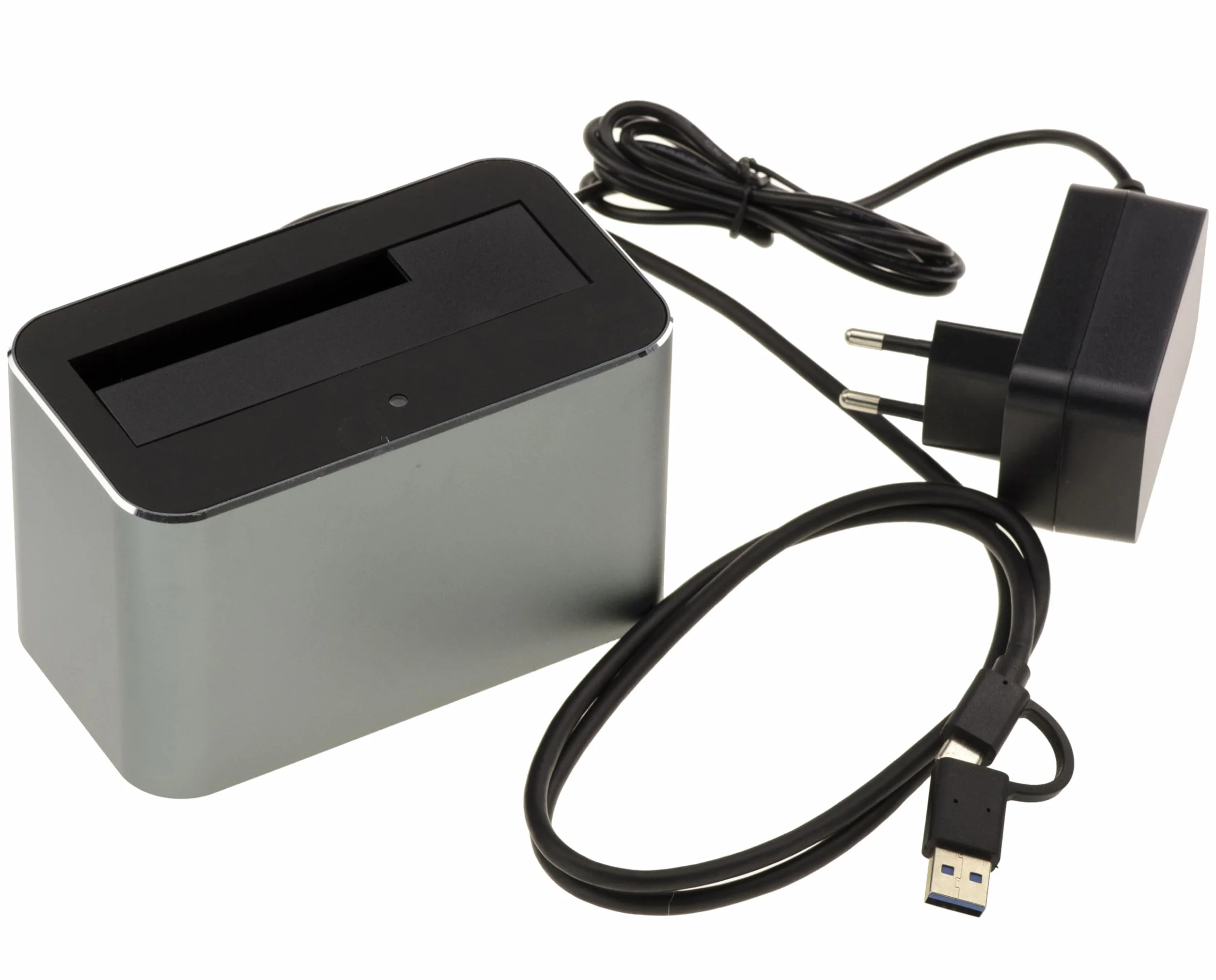 KALEA-INFORMATIQUE USB 3.0 5G-Dockingstation für SAS-Festplatten 2,5 oder 3,5 mit SFF-8482-Anschluss, USB A- oder C-Schnittstelle, 12 V 3 A-Stromversorgung, Aluminiumgehäuse