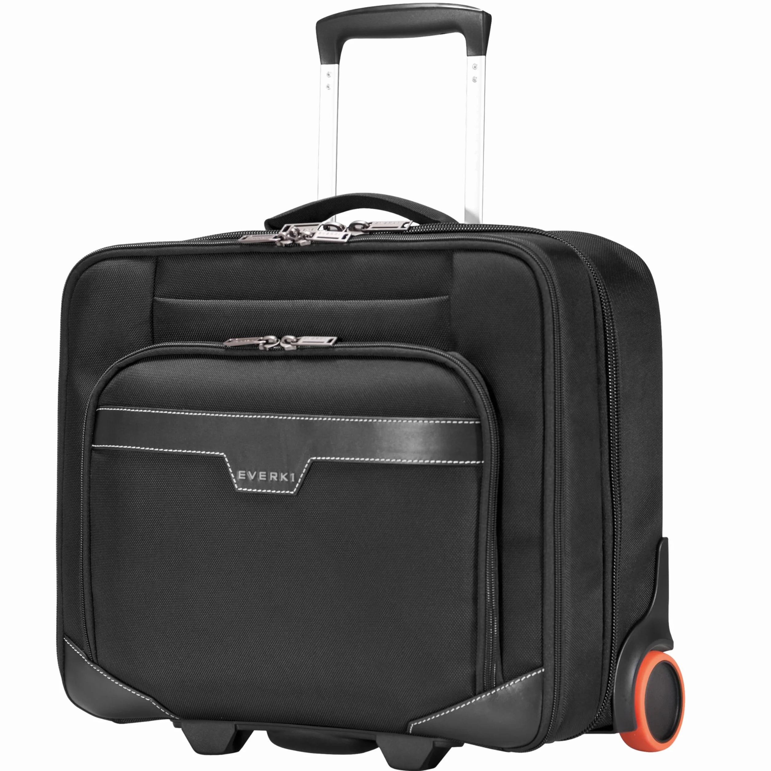 Everki Journey Laptop-Trolley 24 L für 16 Zoll – Business-Aktentasche mit Rollen, reisefreundliche Handgepäck-Laptoptasche und leichte Bürotasche – schwarz (EKB440)