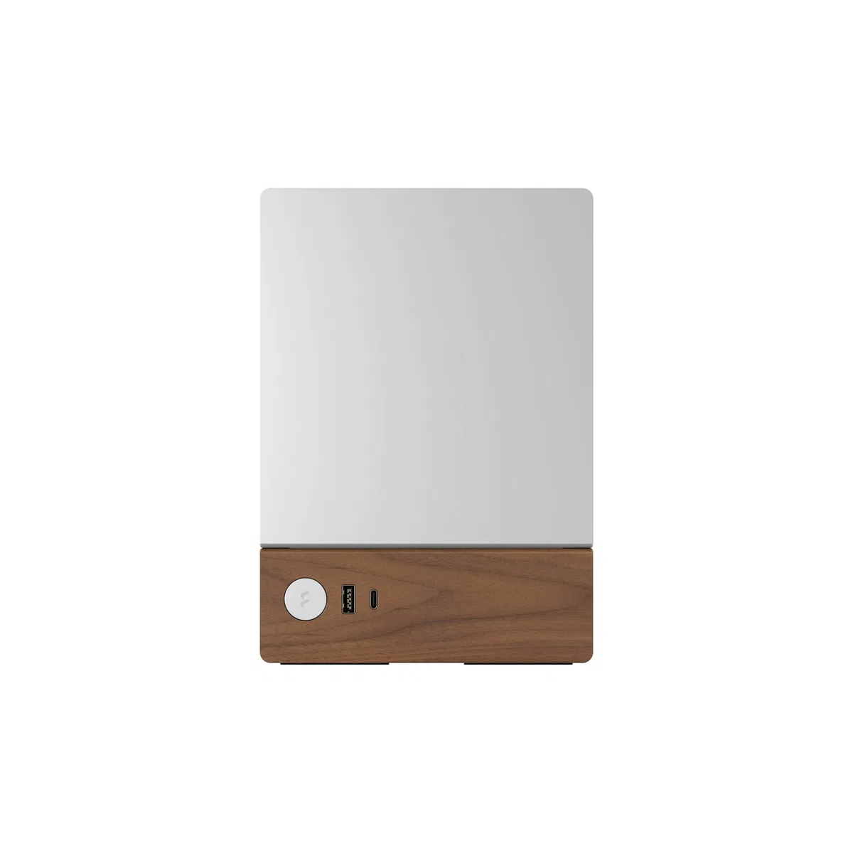 Fractal Design Terra Silver - Wood Walnut Front Panel - Small Form Factor - mITX Gaming case – PCIe 4.0 Riser Cable – USB Type-C - Anodized Aluminum Panels