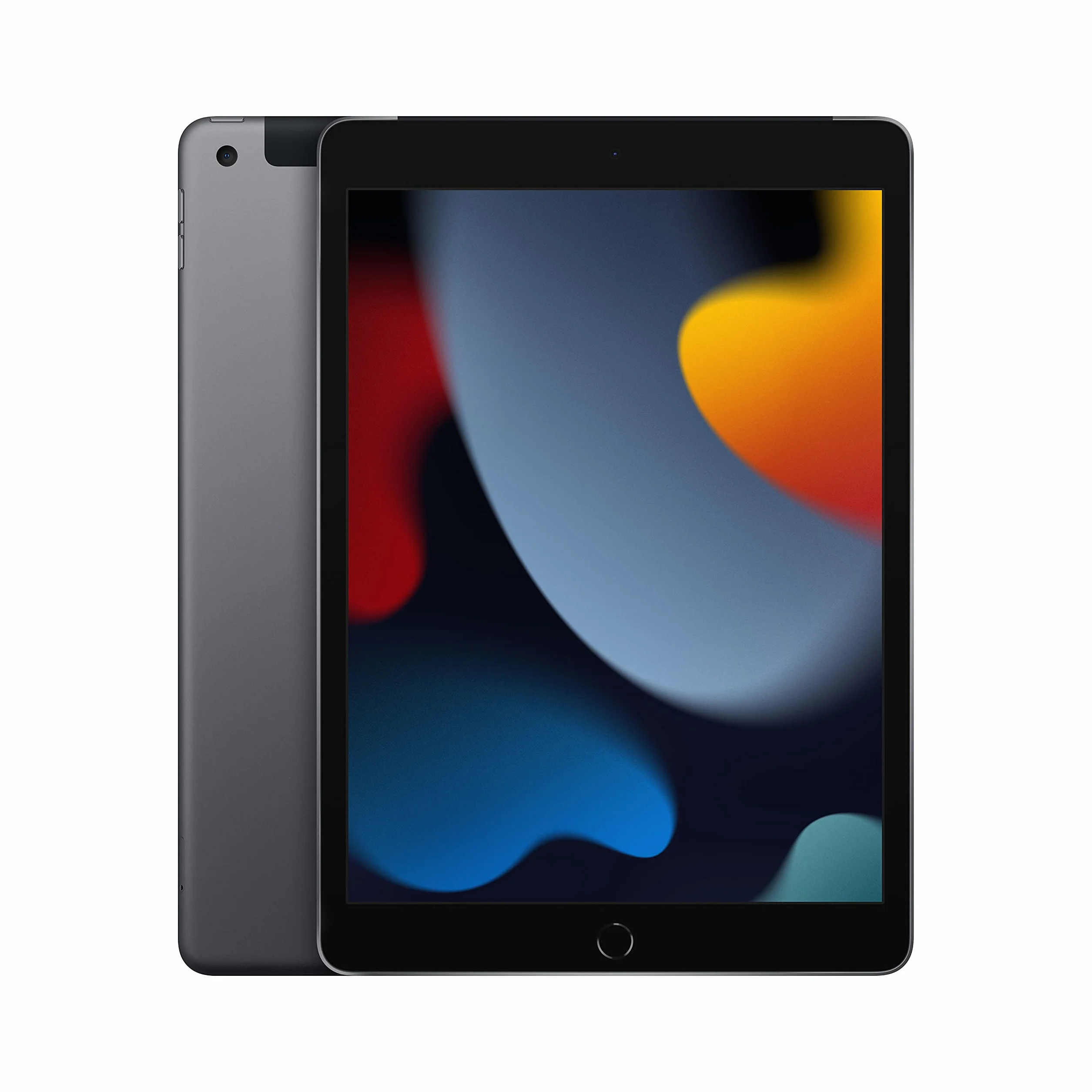 2021 Apple iPad (10,2-zoll, Wi-Fi + Zellular, 64GB) Space Grau (Generalüberholt)