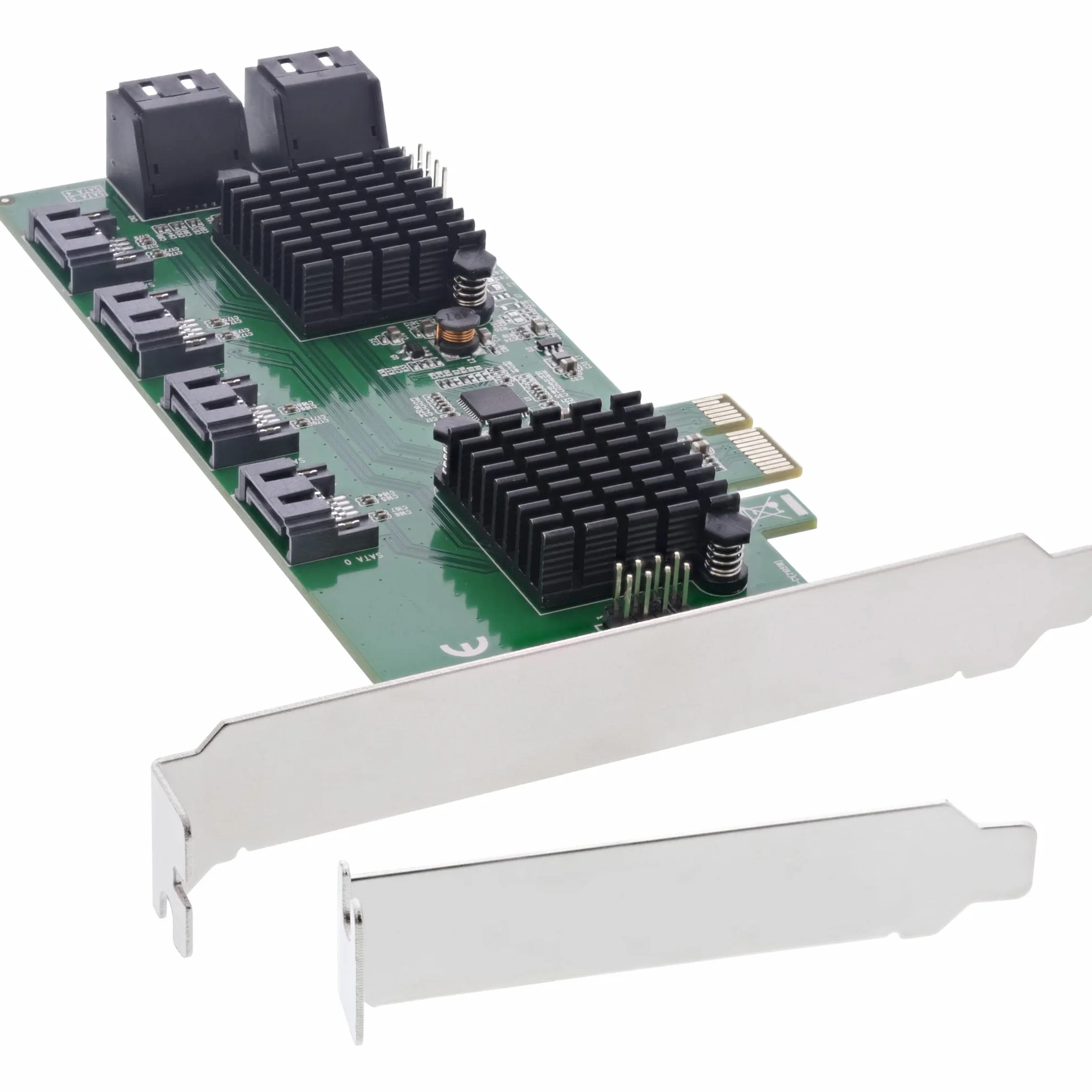 InLine® 76617K Schnittstellenkarte, 8X SATA 6Gb/s Controller, PCIe 2 (PCI-Express)