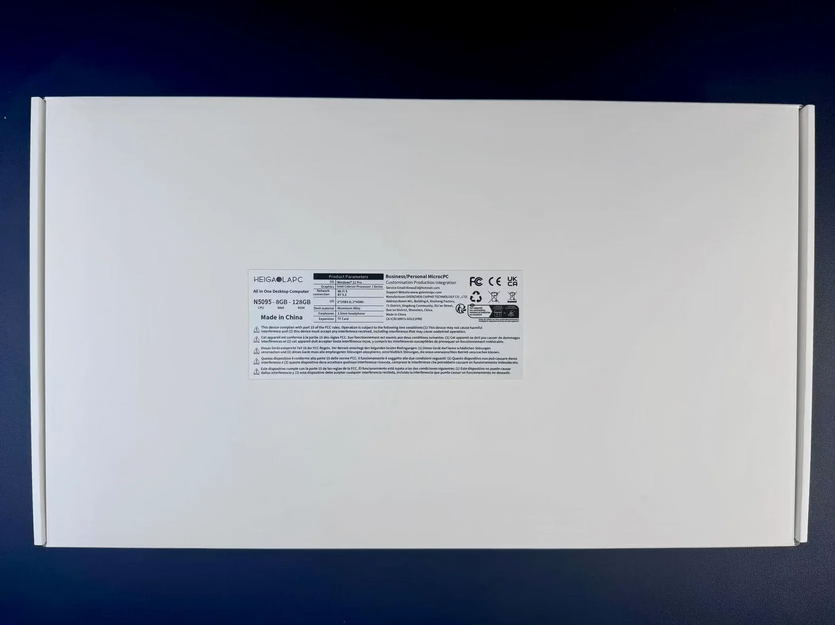 Industrie Panel PC-HEIGAOLAPC Embedded Industrie Touchpanel PC 21.5 Zoll, Touchscreen Panel Computer All in One Win11 Pro N100 8GB RAM 128GB ROM, 1920*1080 IPS, 2xUSB3,0, 2xUSB2,0, 2xLAN, Type-C, HDMI