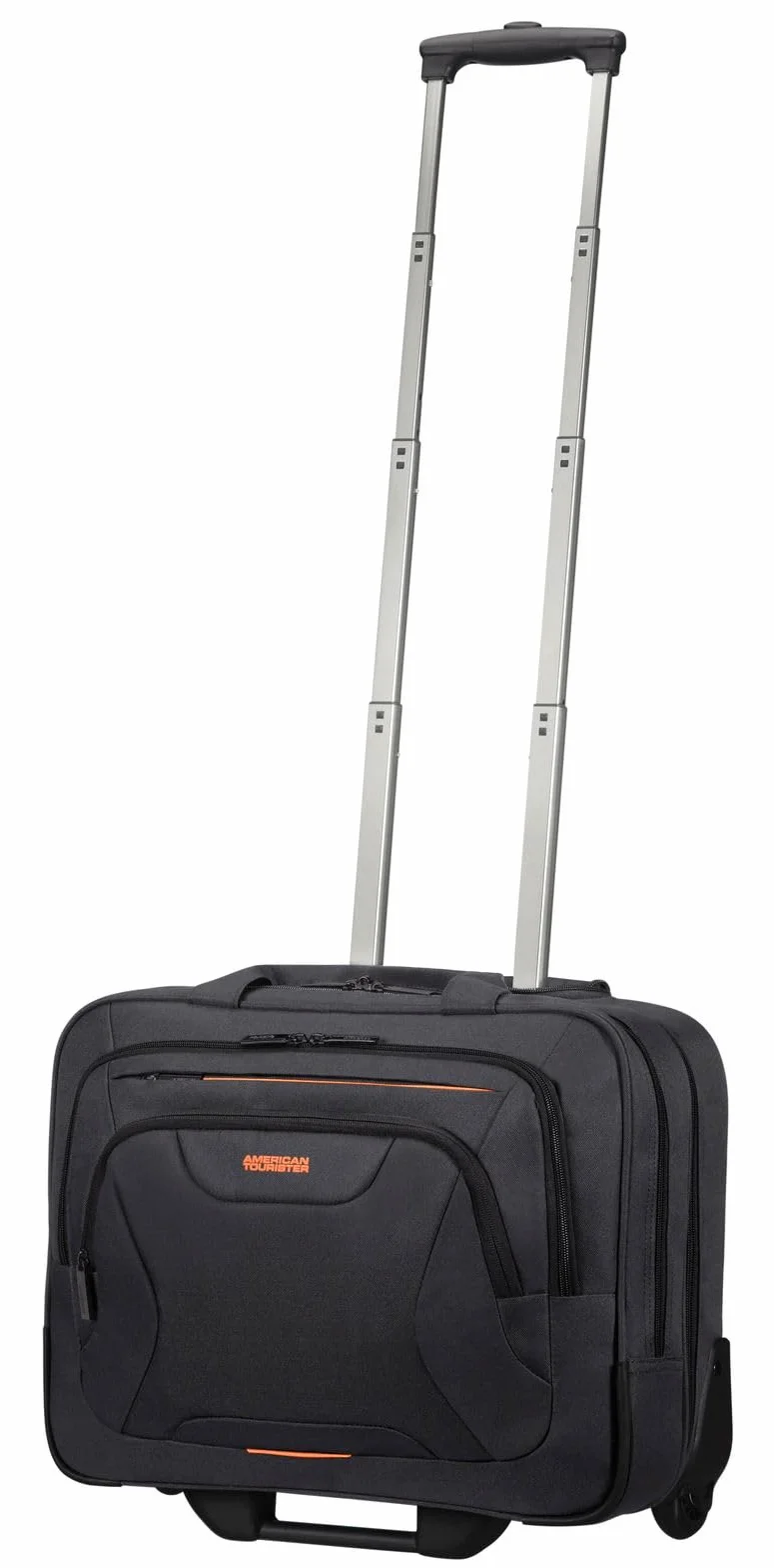 American Tourister At Work Rolling Tote 15.6' Black/Orange