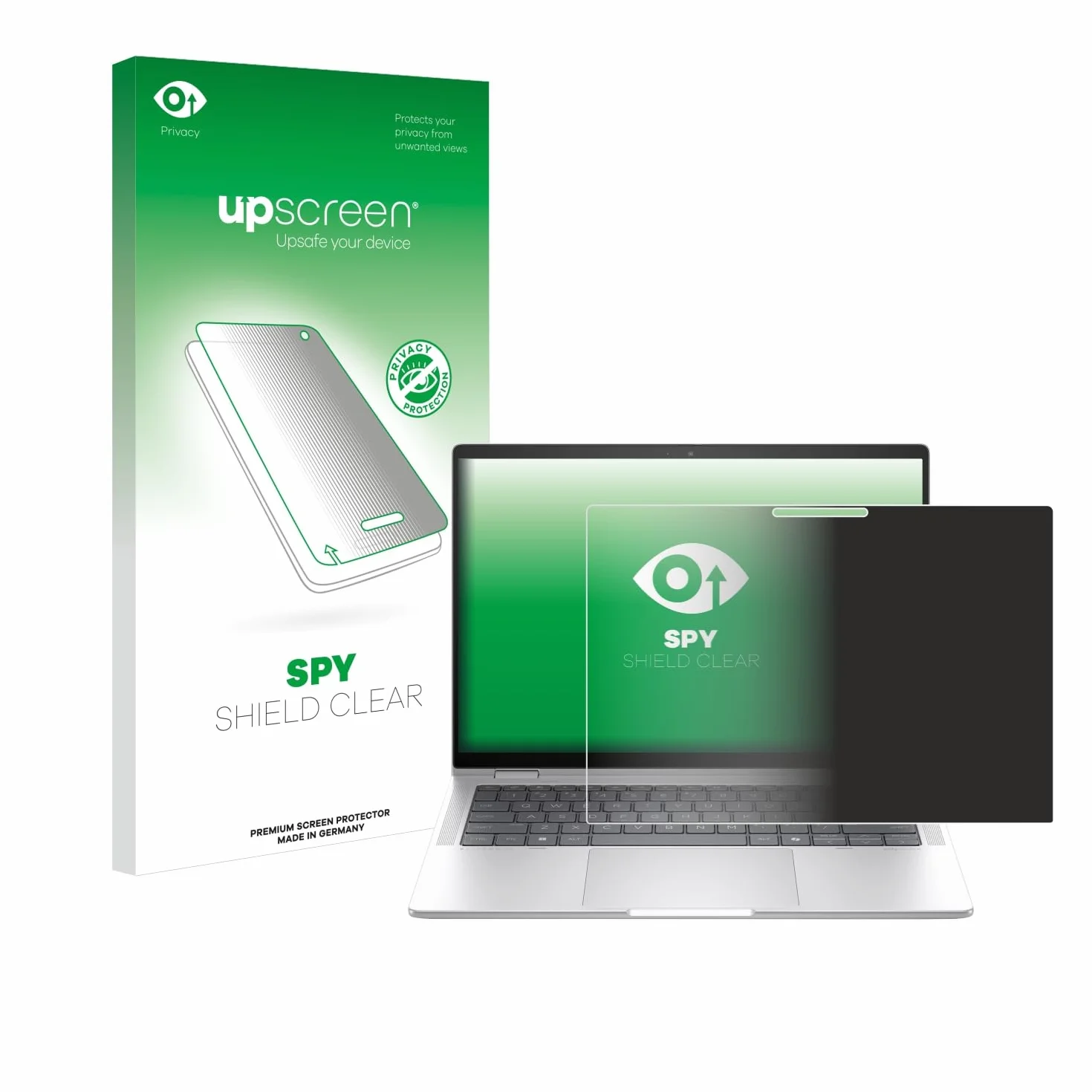 upscreen Anti-Spy Blickschutzfolie für HP EliteBook x360 1040 14 G11 2-in-1 Made in Germany, Privacy Screen-Folie [Sichtschutz, Blaulichtfilter]