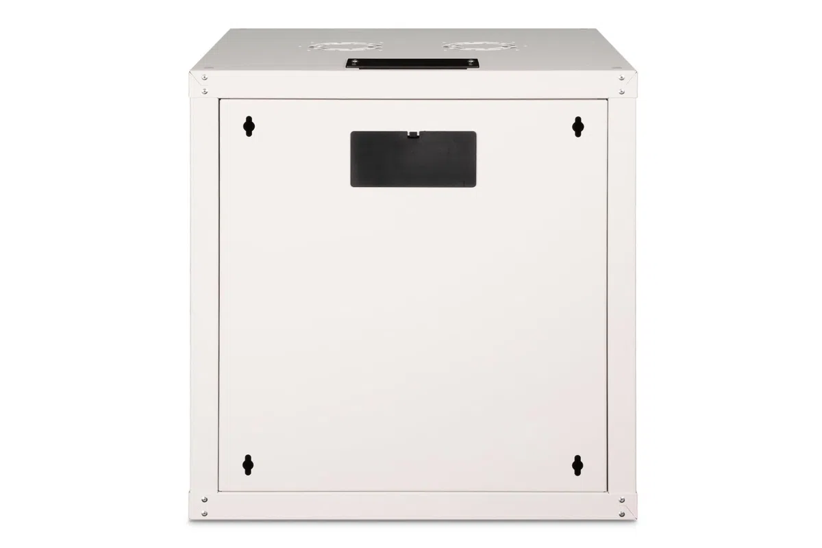 DIGITUS Netzwerk-Schrank 19 zoll 12 HE - Wandmontage - 600 mm Tiefe - Traglast 100 kg - Unique Serie - Glastür - Grau | Nutztiefe 450 mm – Wandmontage – Traglast 100 kg – Sicherheitsglastür – Schutzklasse IP20