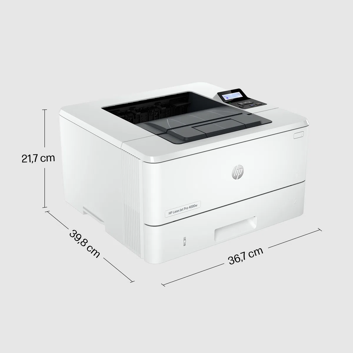 HP LaserJet Pro 4002dw Laserdrucker, Automatischer beidseitiger Druck, Hohe Druckgeschwindigkeit, WiFi, Hi-Speed USB, Ethernet, Smart App, Wolf Pro Security